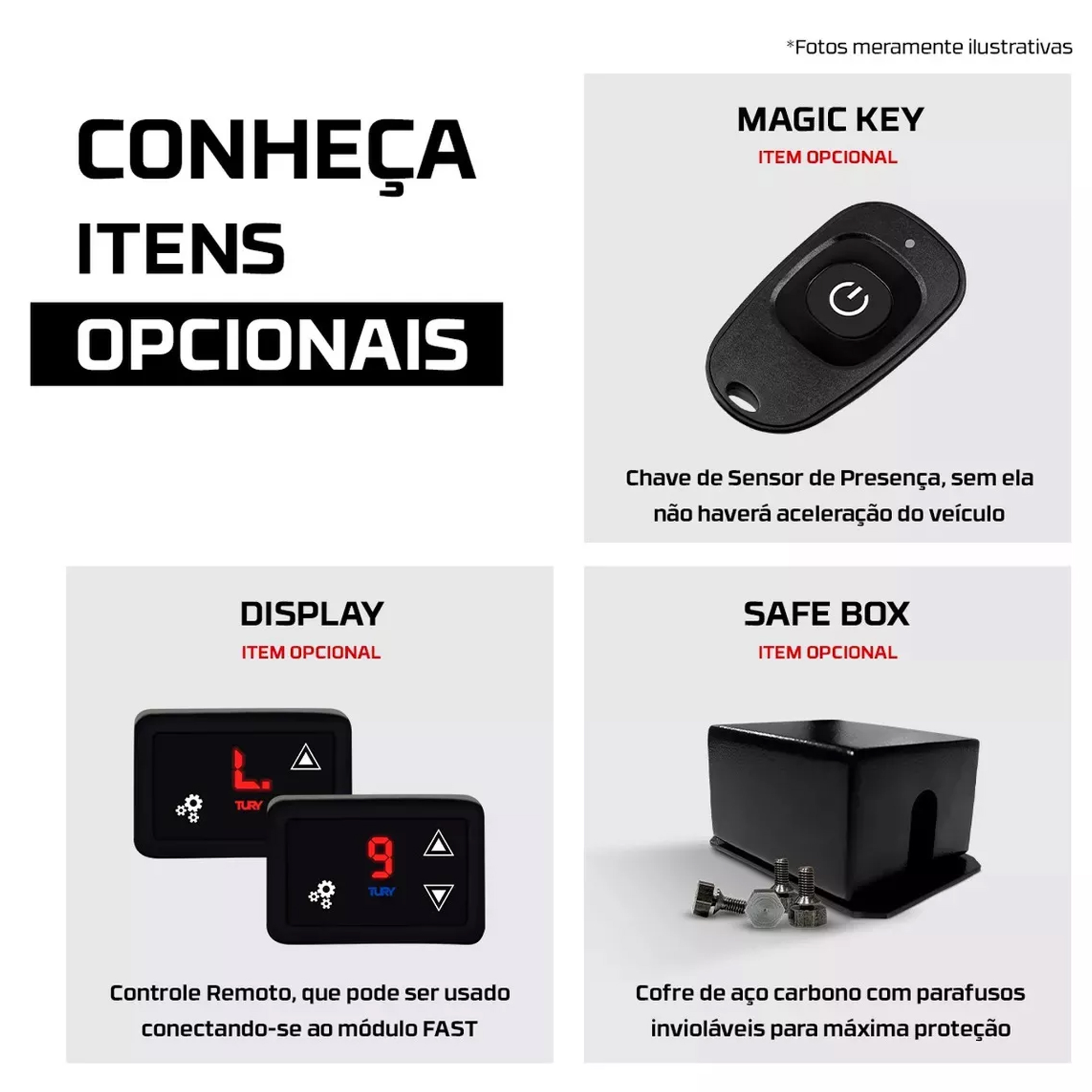 Módulo Variador Avanço Aceleração Eletrônico Touch Conferir Carros Compat. Tury - FAST MAX 5.0H