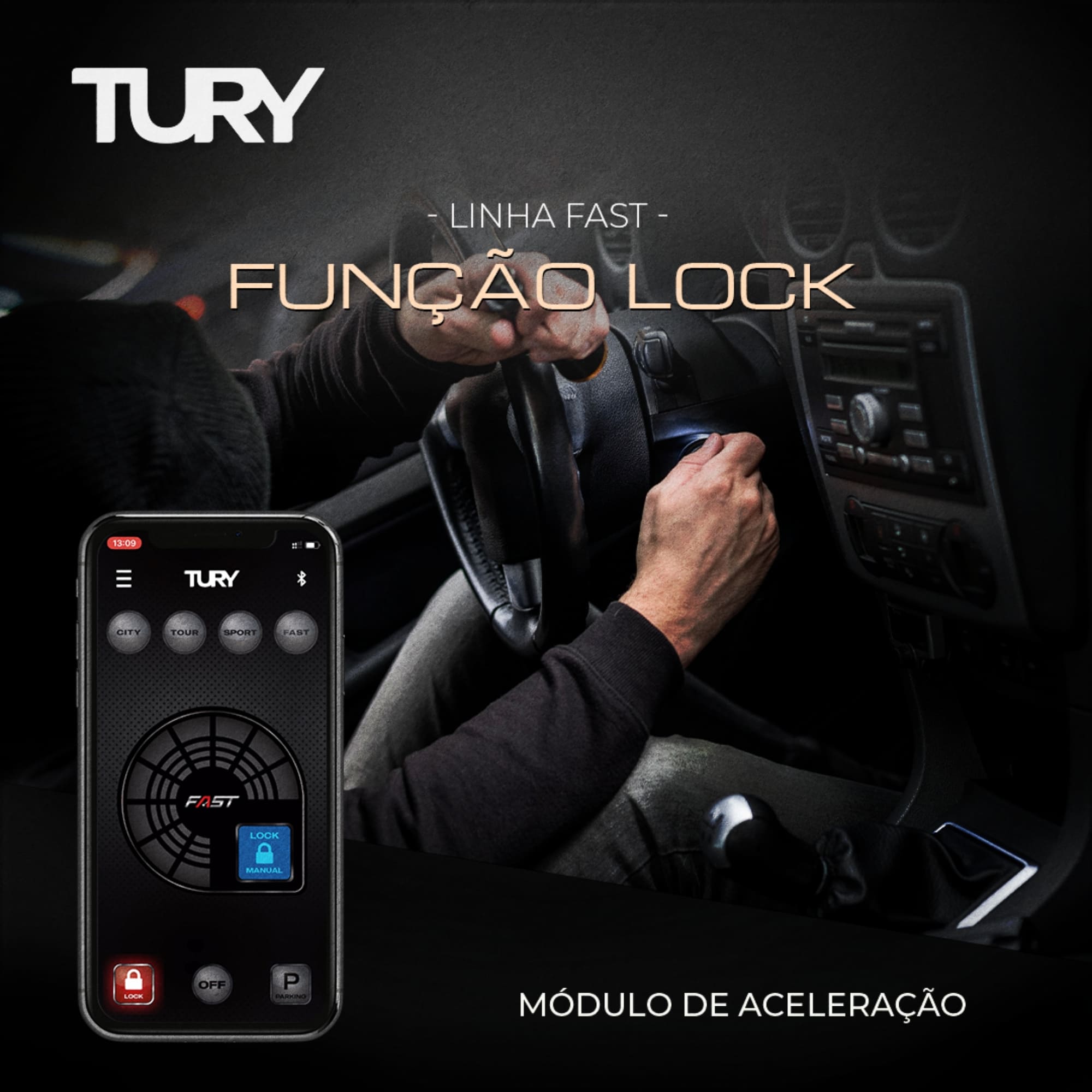 Módulo Variador Avanço Acelerador Eletrônico Tury - FAST MAX 5.0B