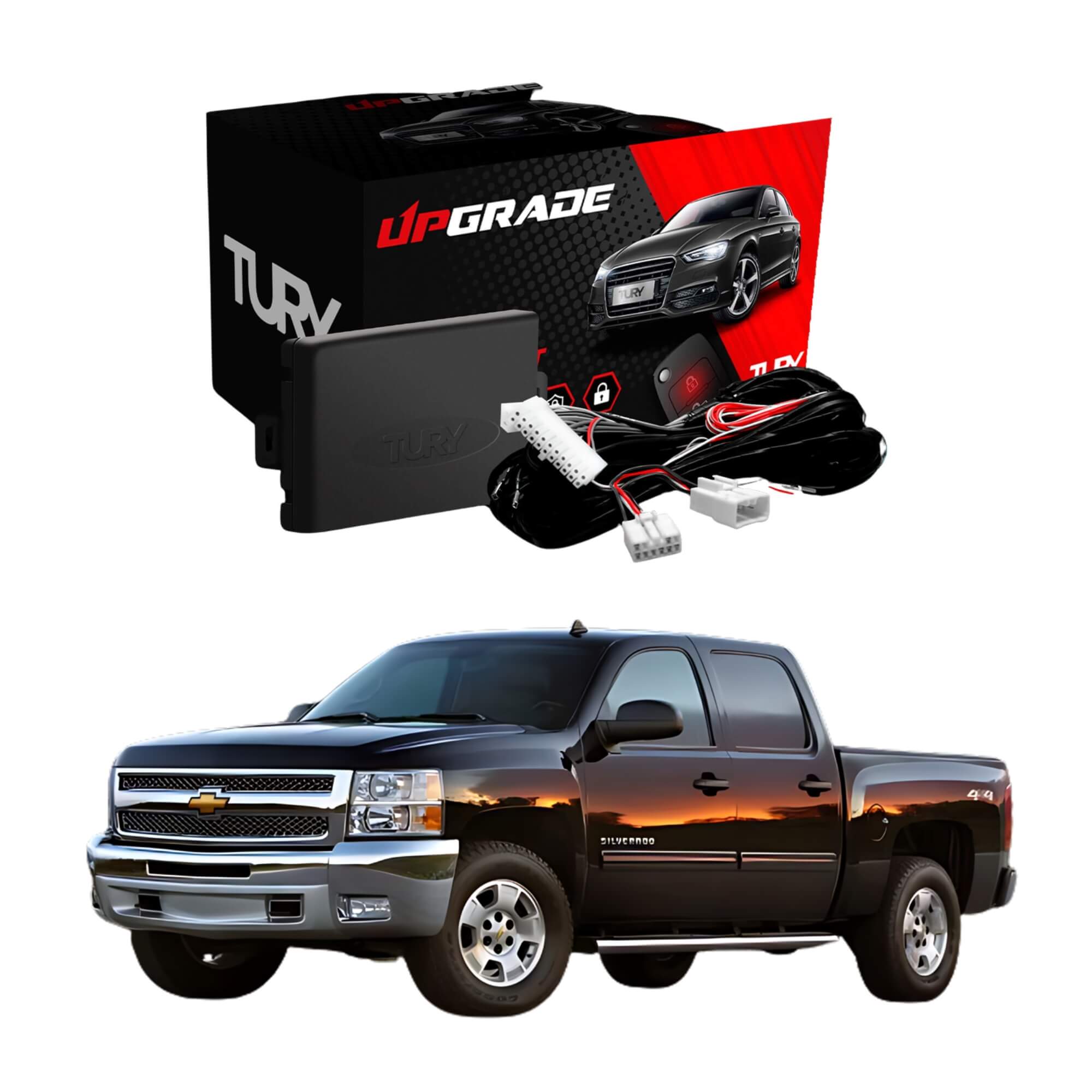 Módulo Automação Vidro Elétrico compatível com Silverado 1500 2012+ Tury - PRO4.159LONGAJ