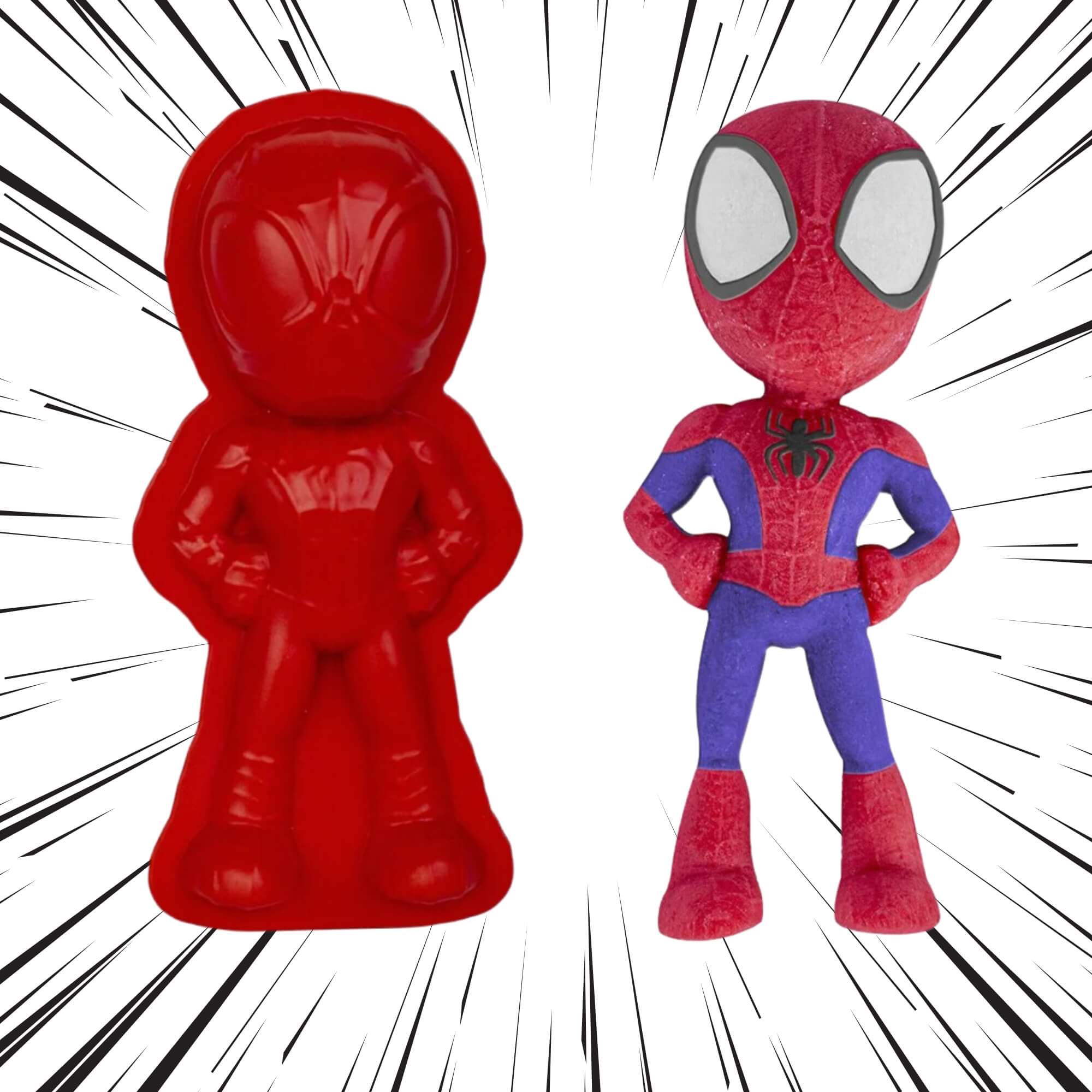 Brinquedo Infantil Kit de Massinhas de Modelar com Acessórios Spidey e Amigos Cotiplás - 2700