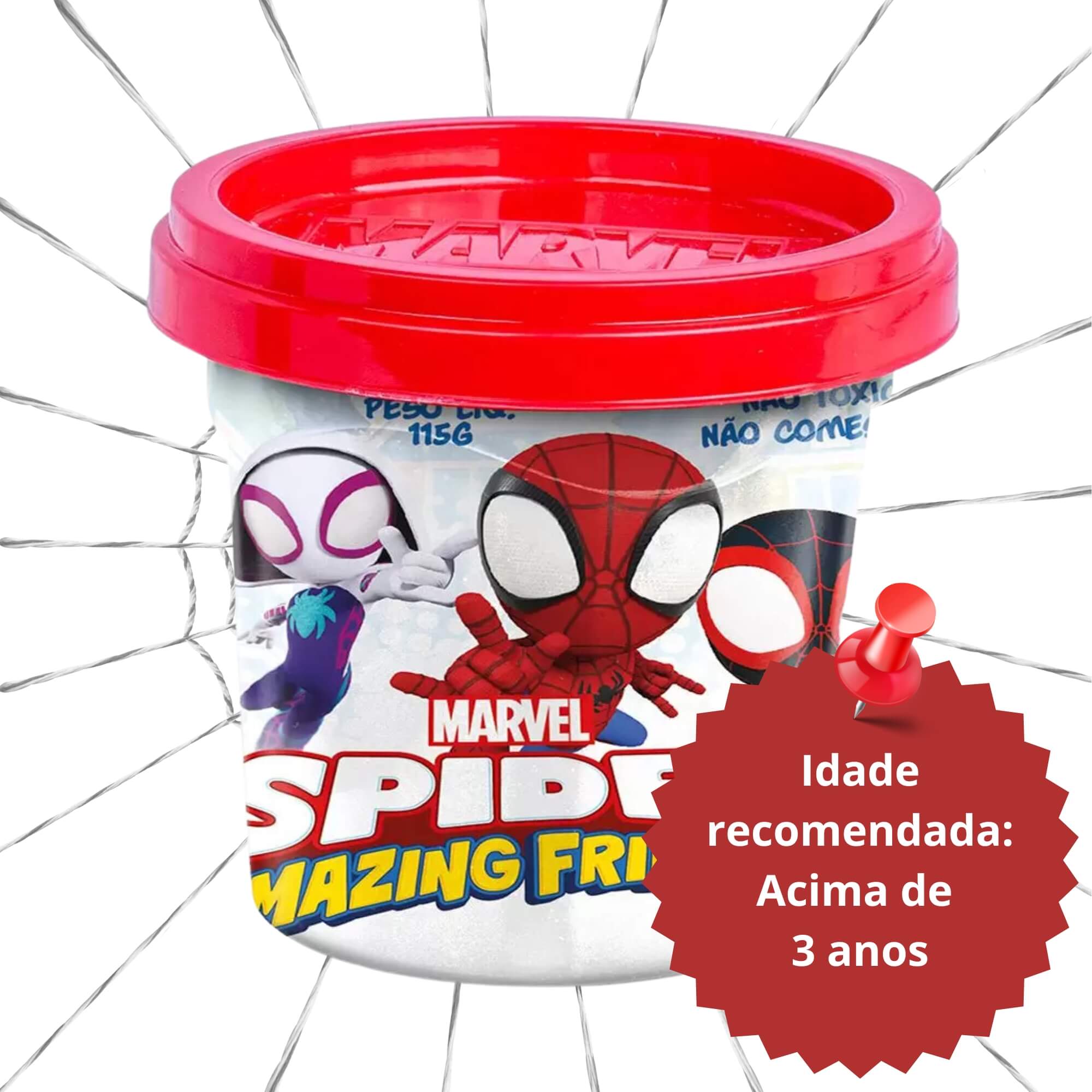 Brinquedo Infantil Kit Massinhas Spidey Amigos Marvel Cotiplas - 2740