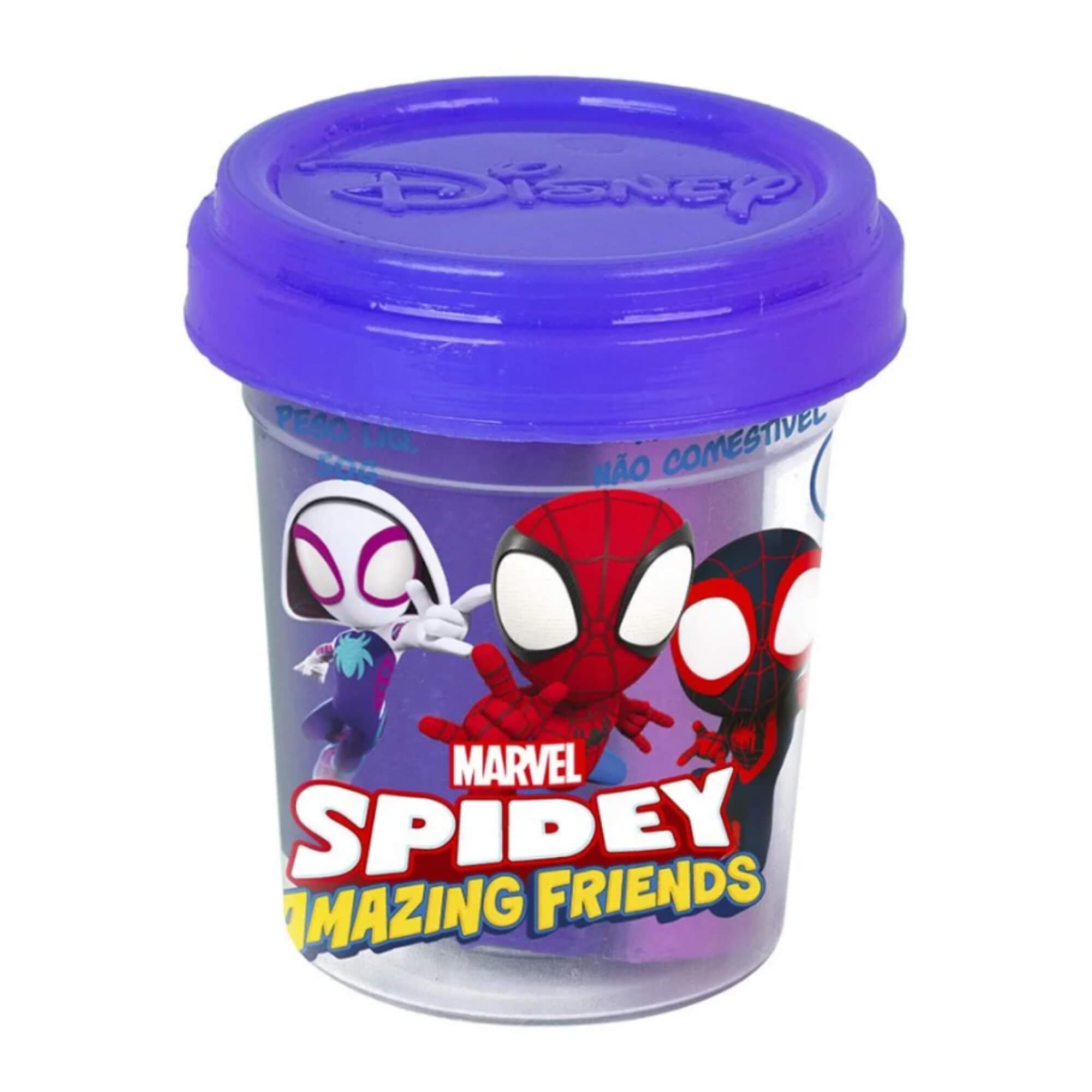 Brinquedo Infantil Massinha Spidey Amigos Marvel Sortido e Unitário Cotiplas - 2750