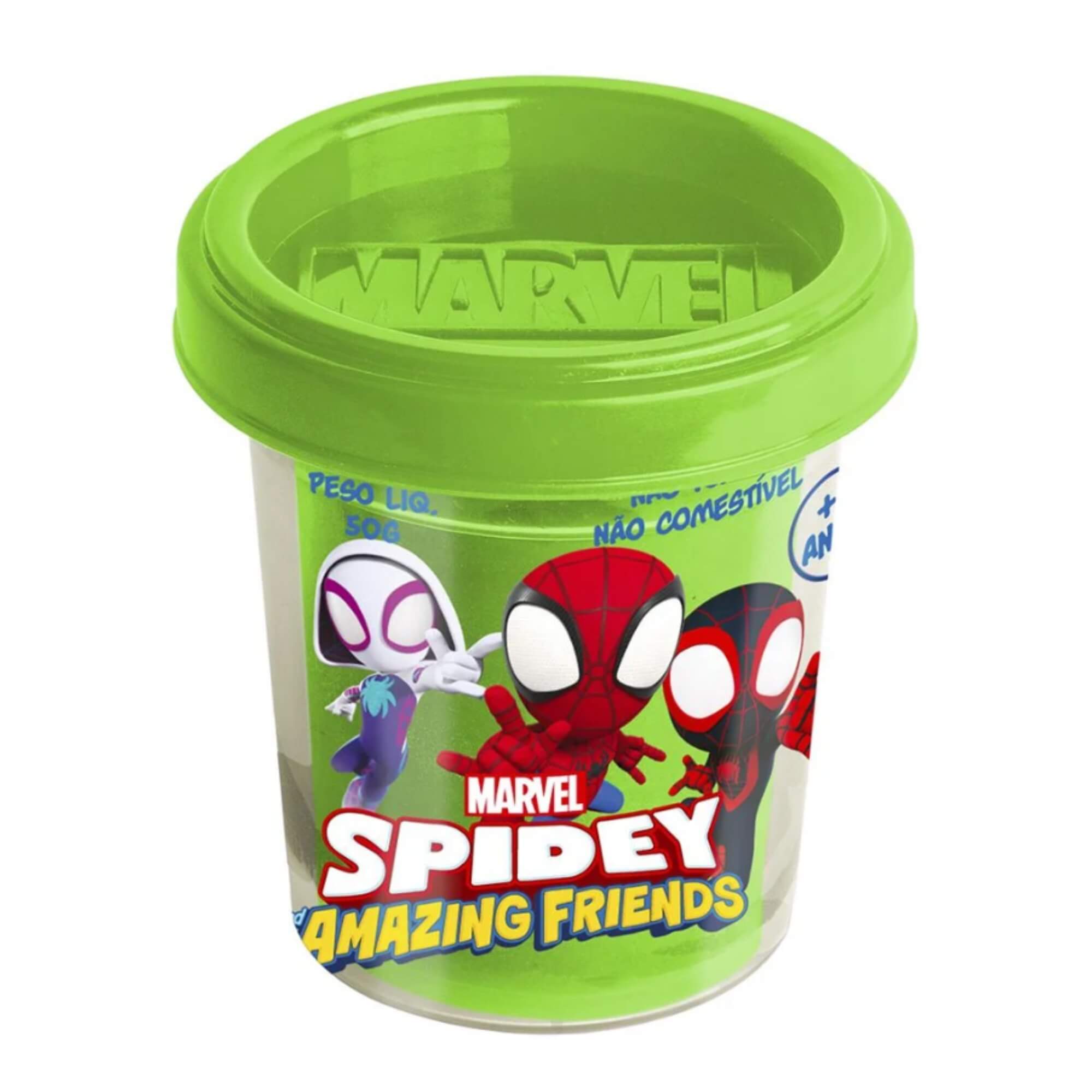 Brinquedo Infantil Massinha Spidey Amigos Marvel Sortido e Unitário Cotiplas - 2750