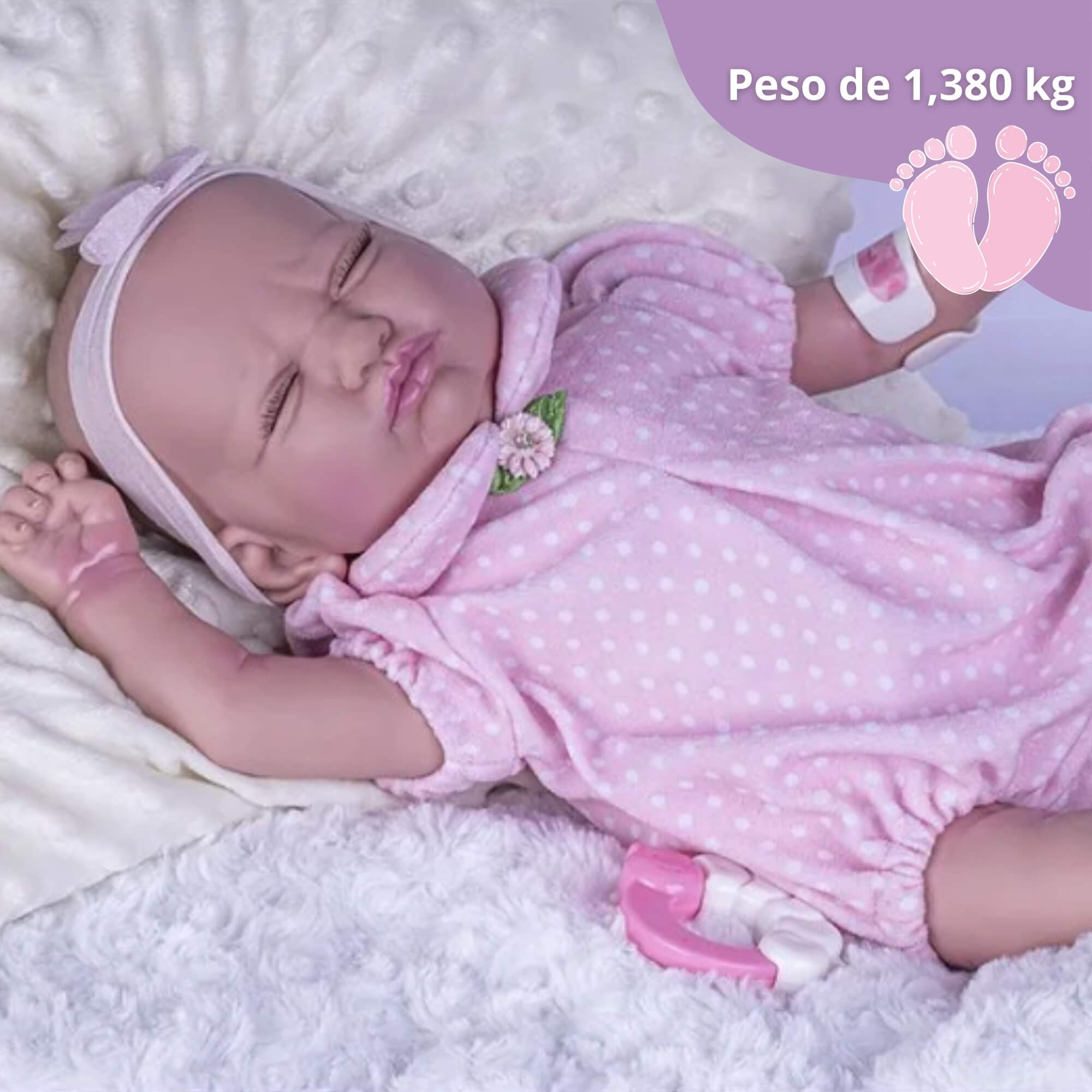 Boneca Bebê Reborn Classics Menina Cotiplás - 2773