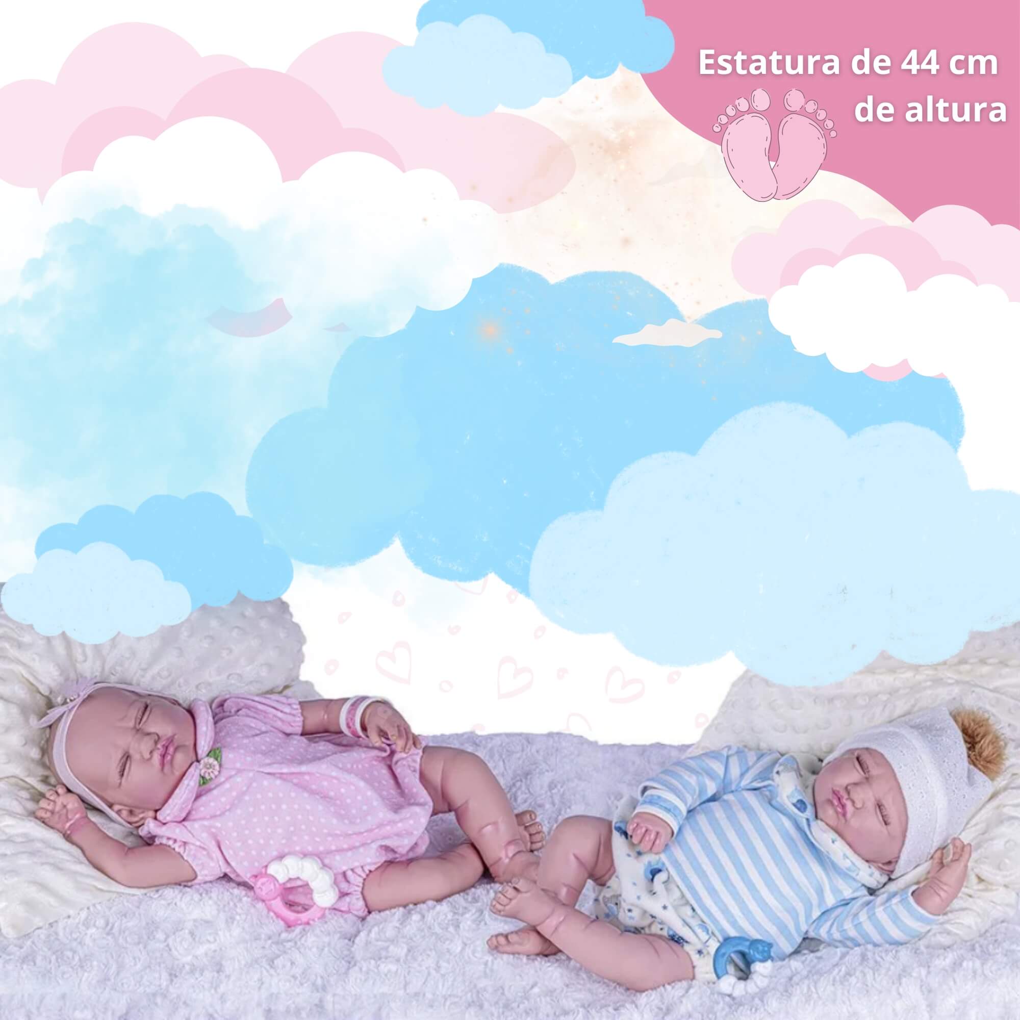 Boneca Bebê Reborn Classics Menina Cotiplás - 2773
