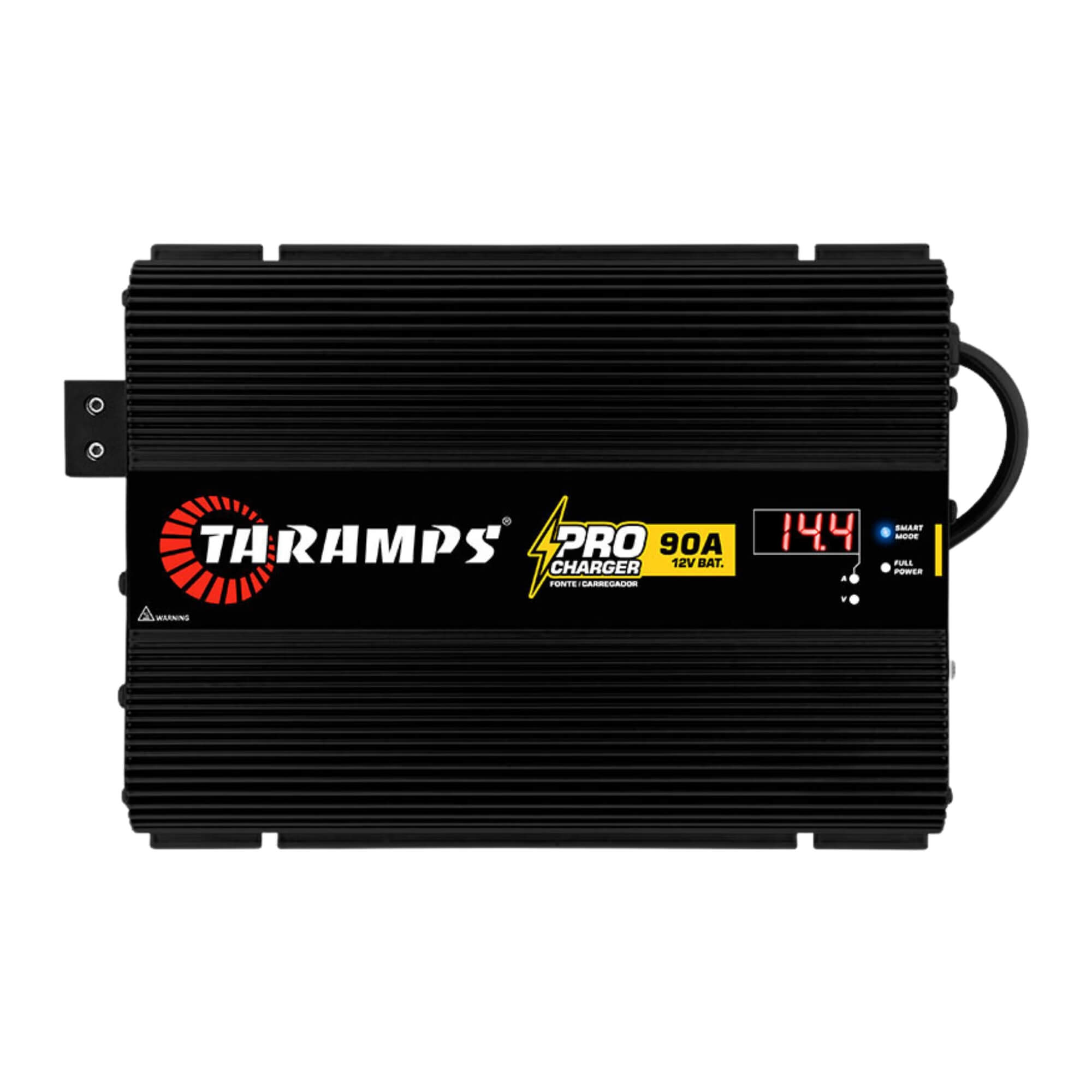 Fonte Automotiva Pro Charger 90A Bivolt com Voltímetro e Amperímetro Taramps - 902010