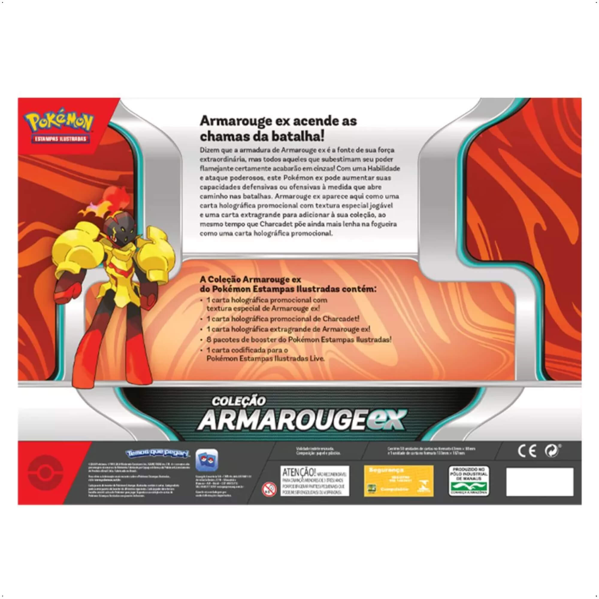 Pokemon Box Armarouge EX TCG Estampas Ilustradas Copag 34162
