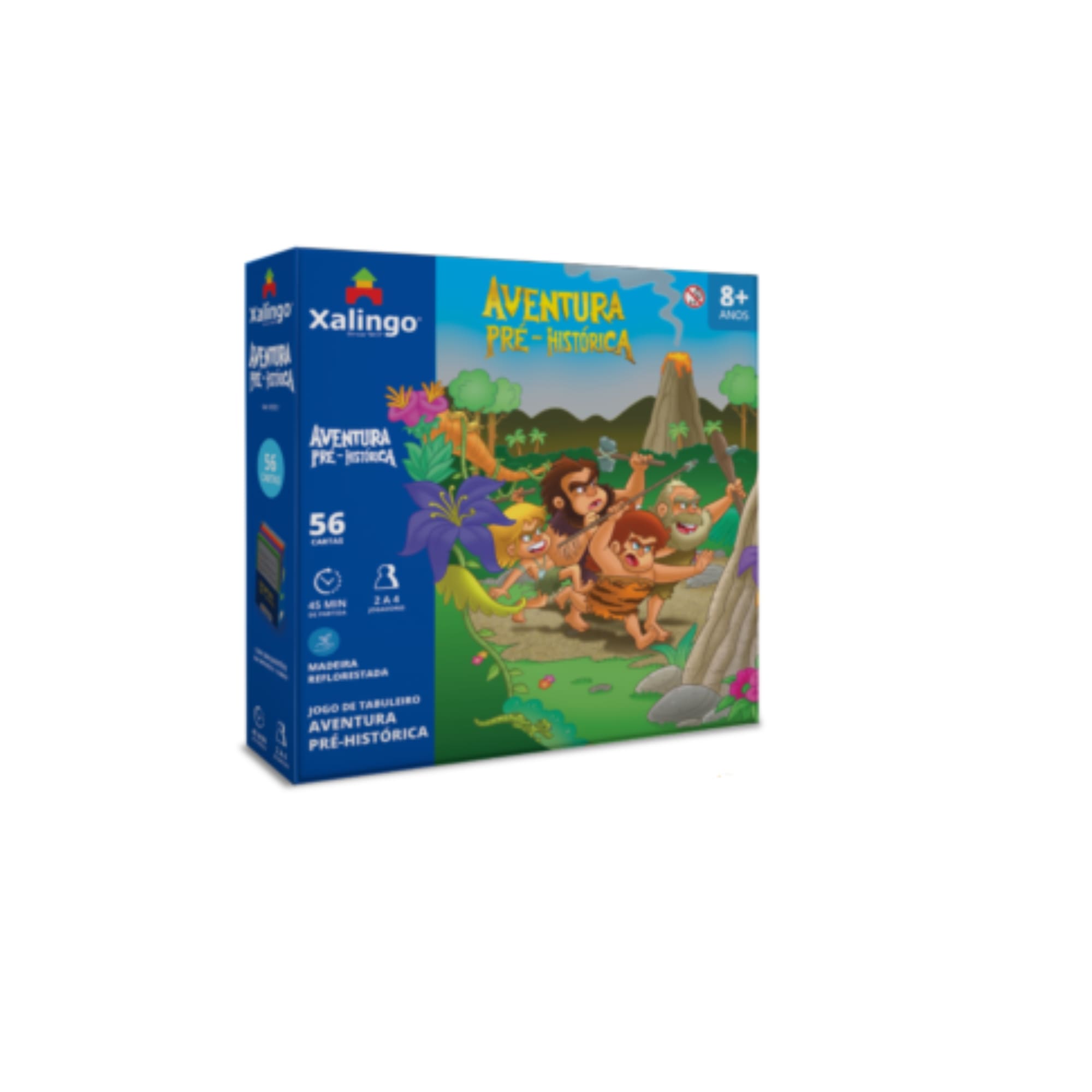 Jogo de Tabuleiro Aventura Pré-Histórica 6 Peças +8 anos Xalingo - 12721