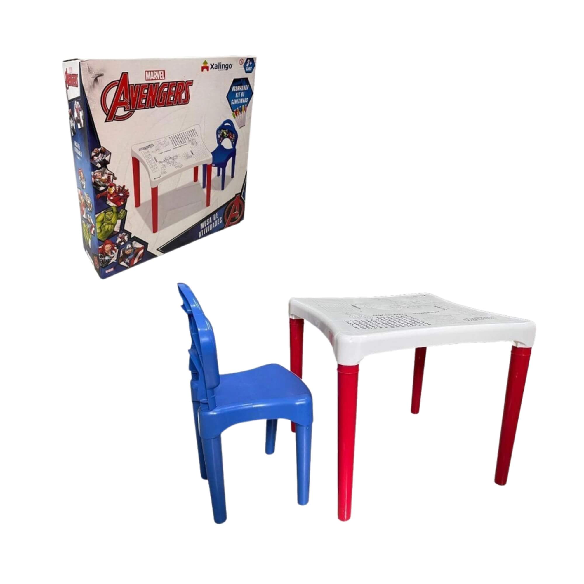 Brinquedo Mesa de Atividades Avengers +3 Anos Xalingo - 68076