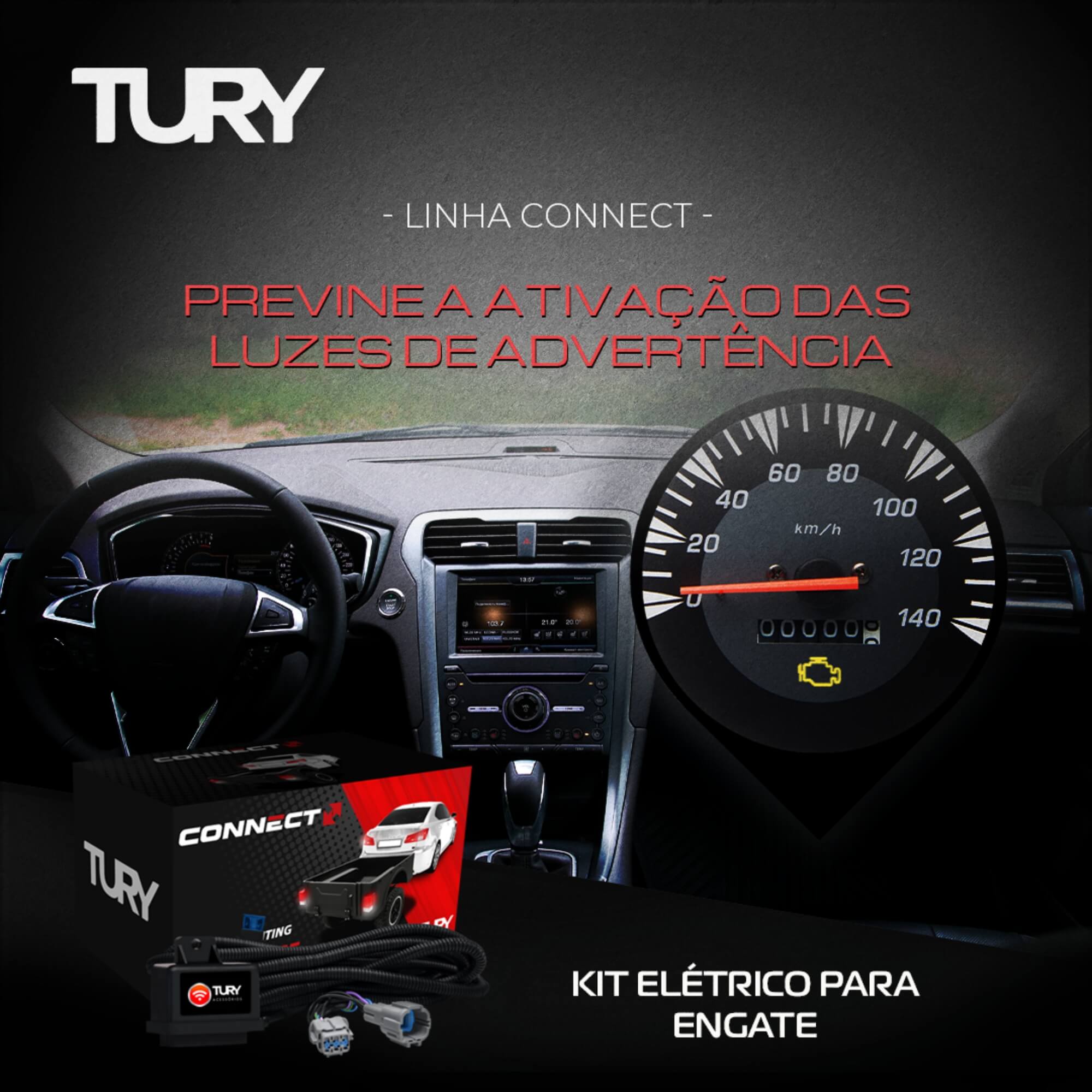 Módulo de Proteção Elétrica para Engate Amarok a partir de 2011 PA Tury - CONNECT_IP_5.1DG
