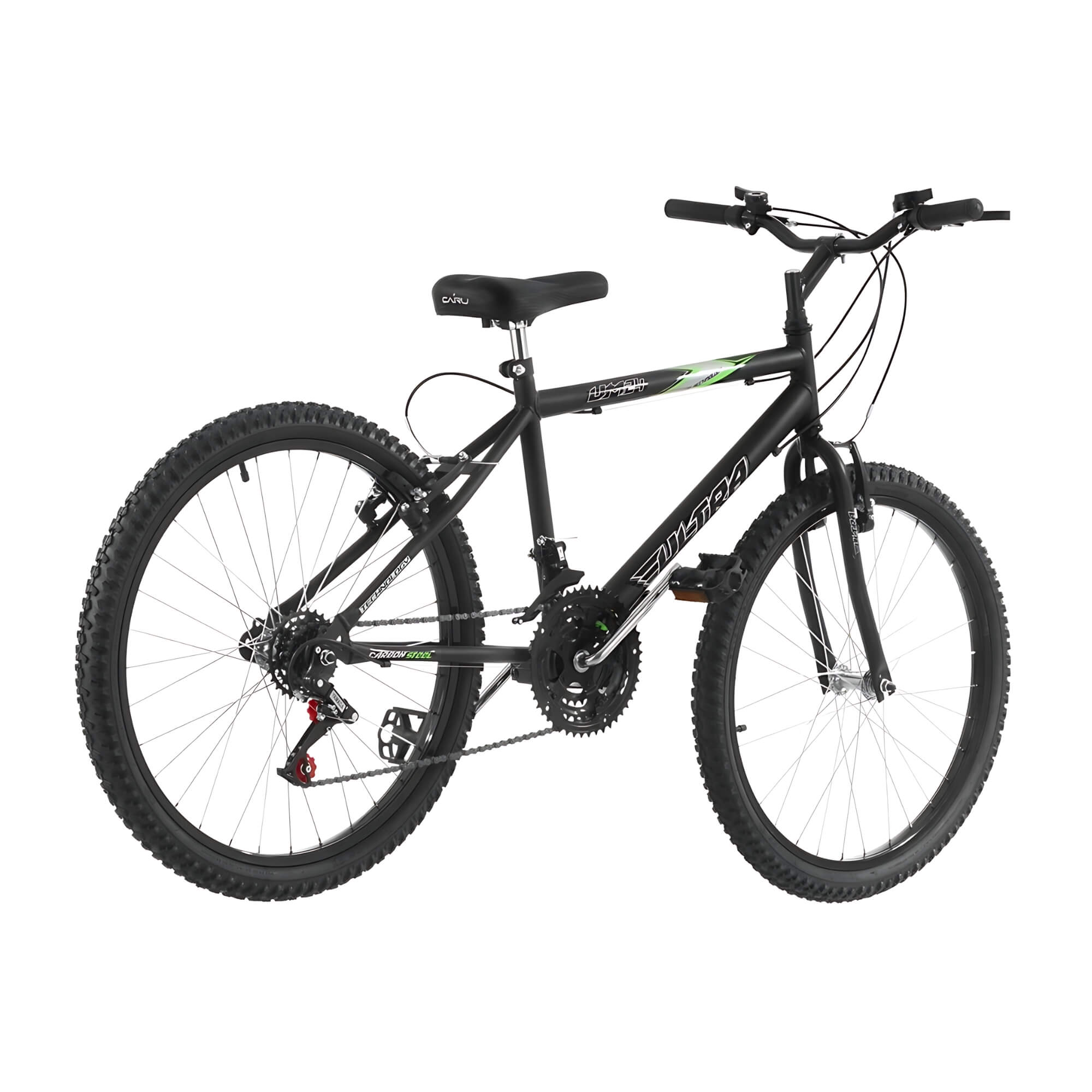 Bicicleta Ultra Bikes Aro 24 18 Marchas Preto Fosco Pro Tork - BM24-01PTF