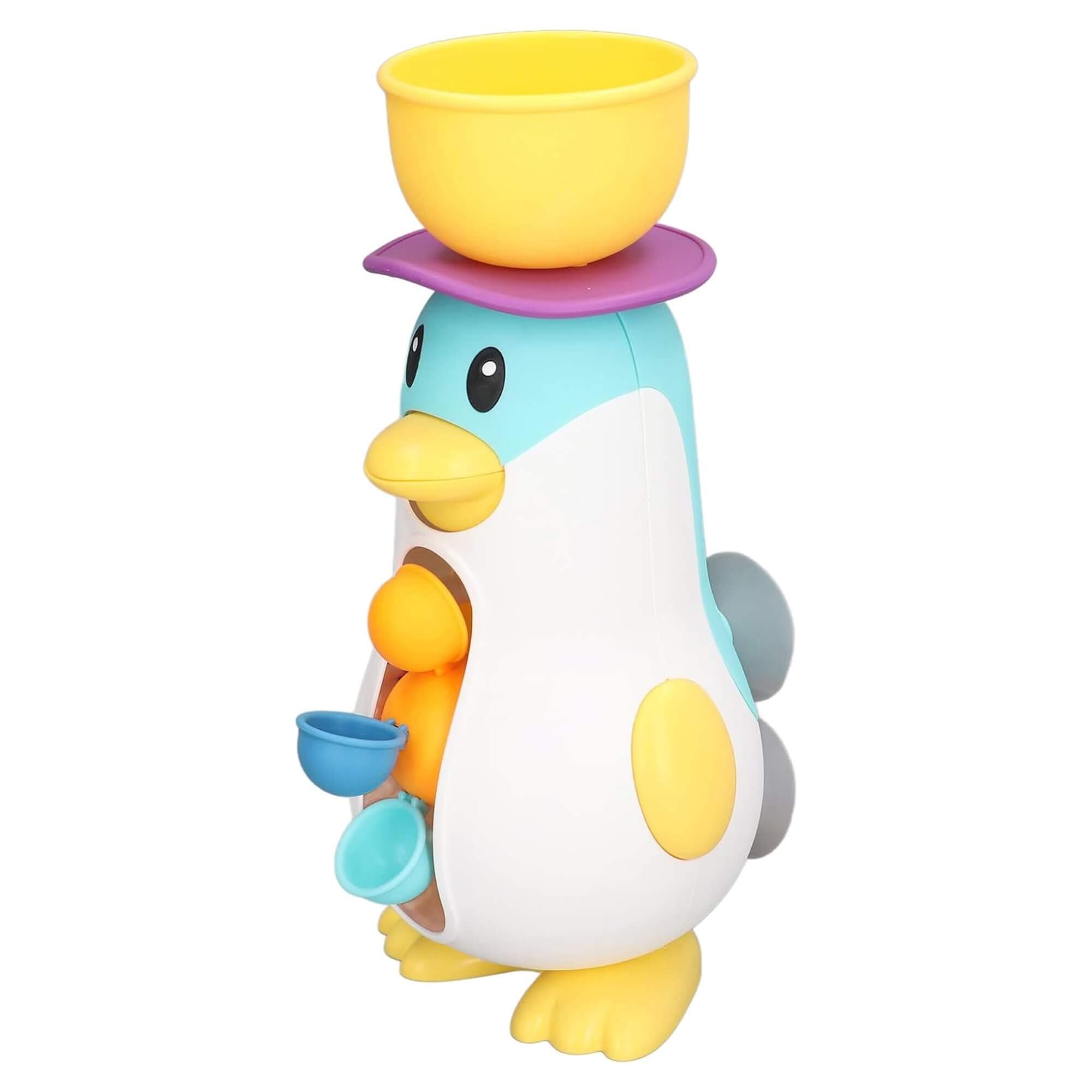 Brinquedo de Banheira para Bebês Pinguim Monta e Desmonta Polibrinq - BB3027