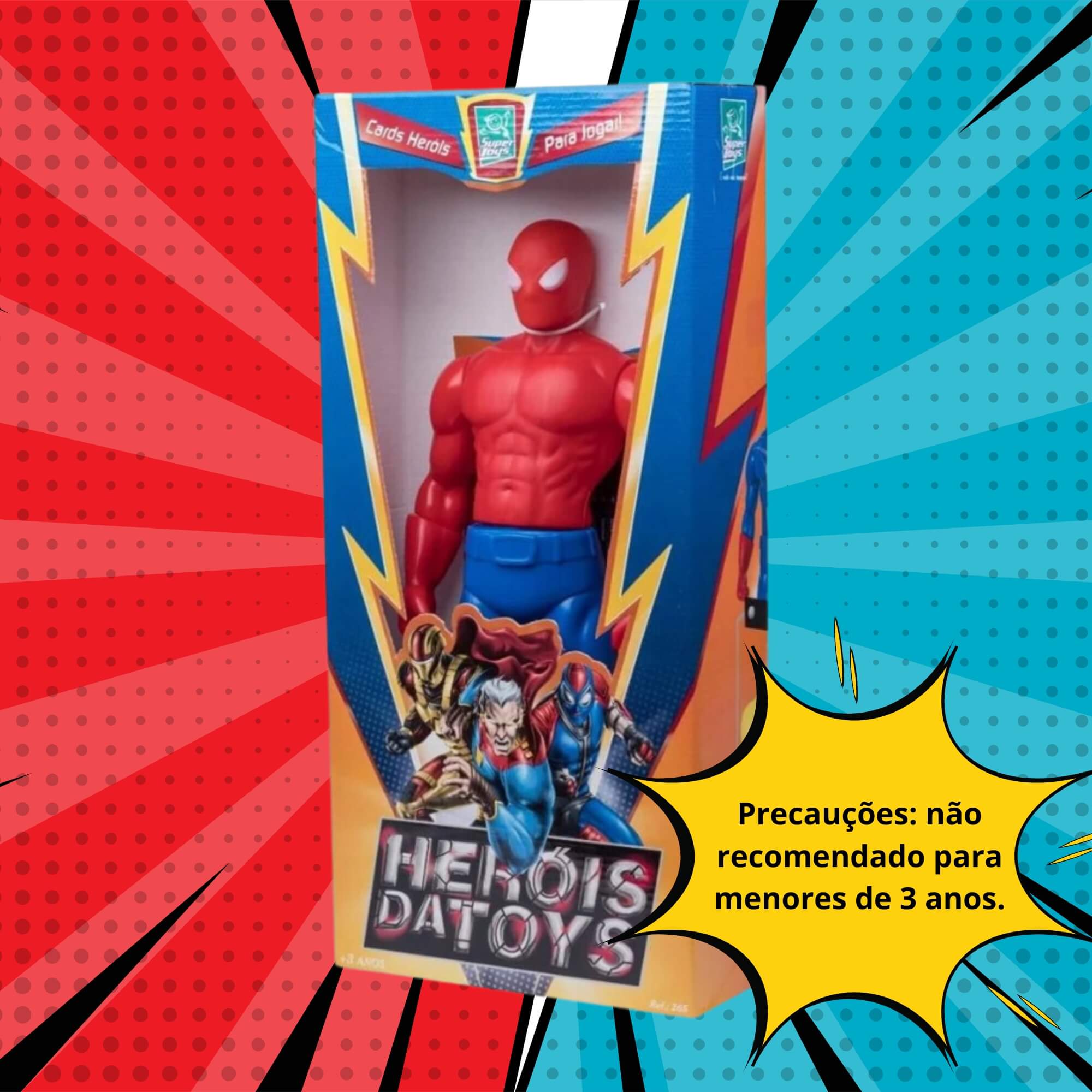 Brinquedo Infantil Boneco Aracmiano Heróis da Toys Super Toys - 265