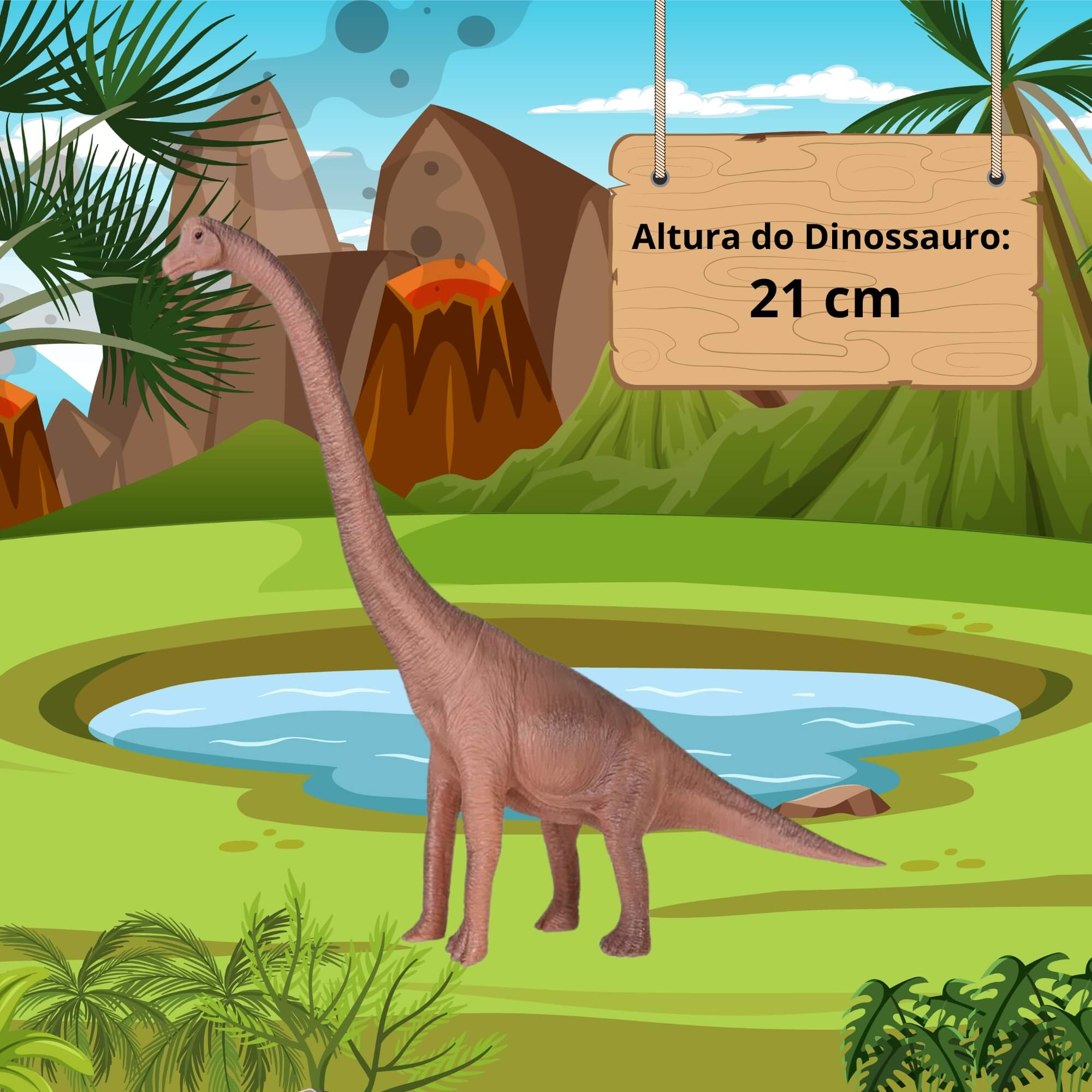 Brinquedo Infantil Dinossauro Amigo Braquiossauro Super Toys - 292