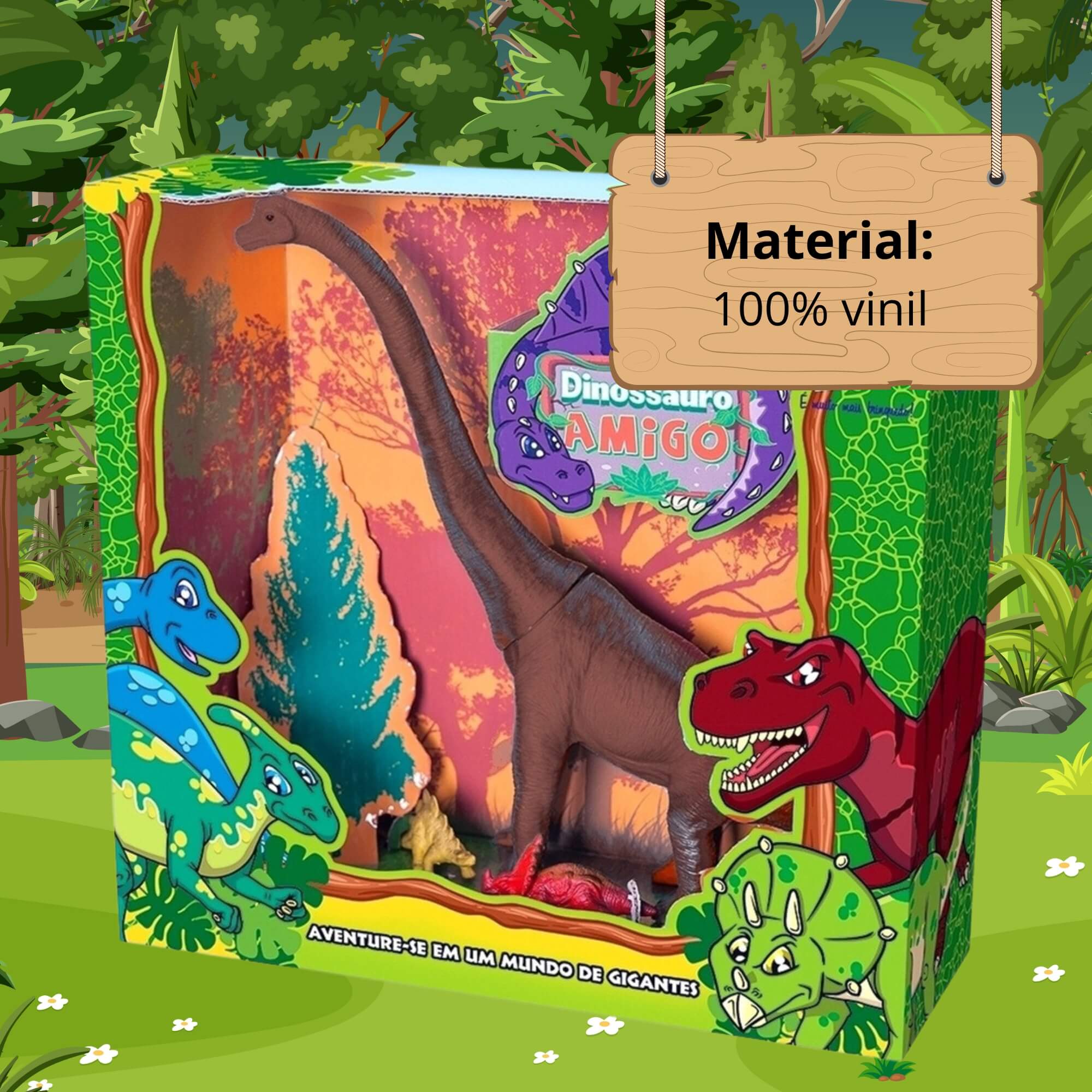 Brinquedo Infantil Dinossauro Amigo Braquiossauro Super Toys - 292