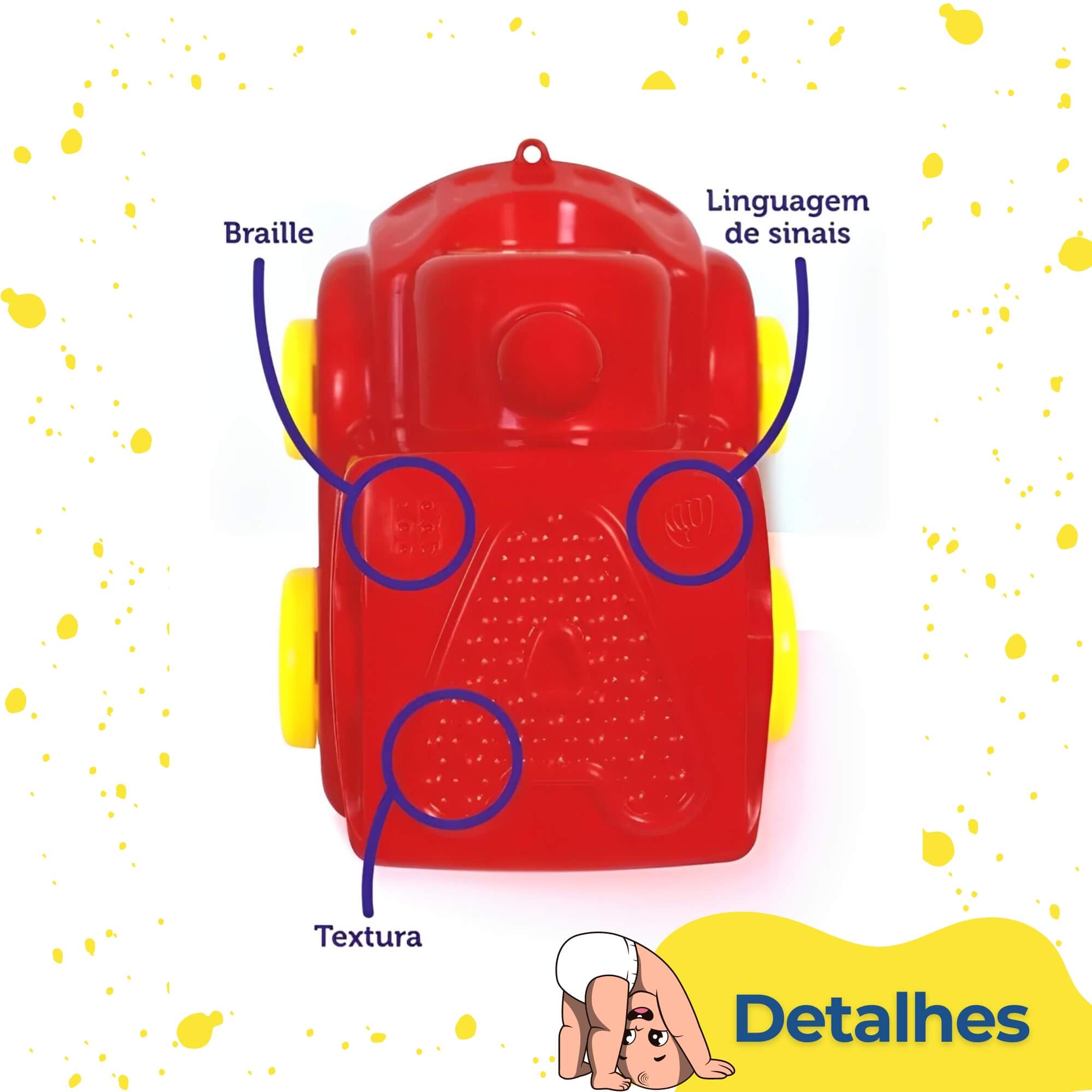 Brinquedo Infantil Educativo Trenzinho de Encaixar Baby Super Toys - 299
