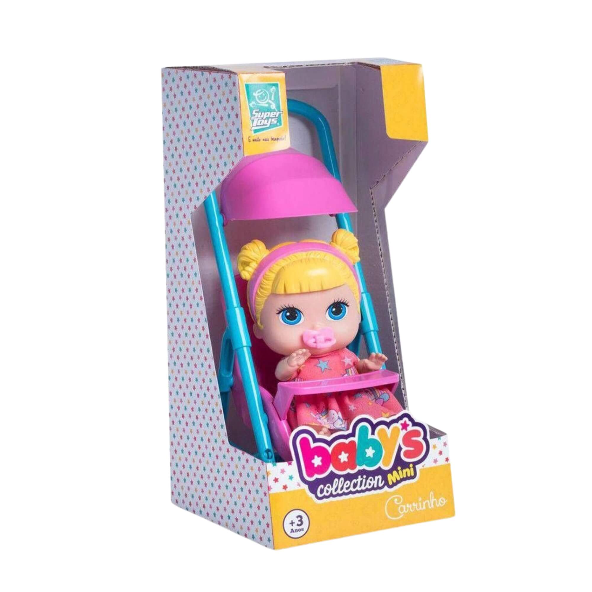 Boneca Babys Collection Mini Carrinho Super Toys - 338