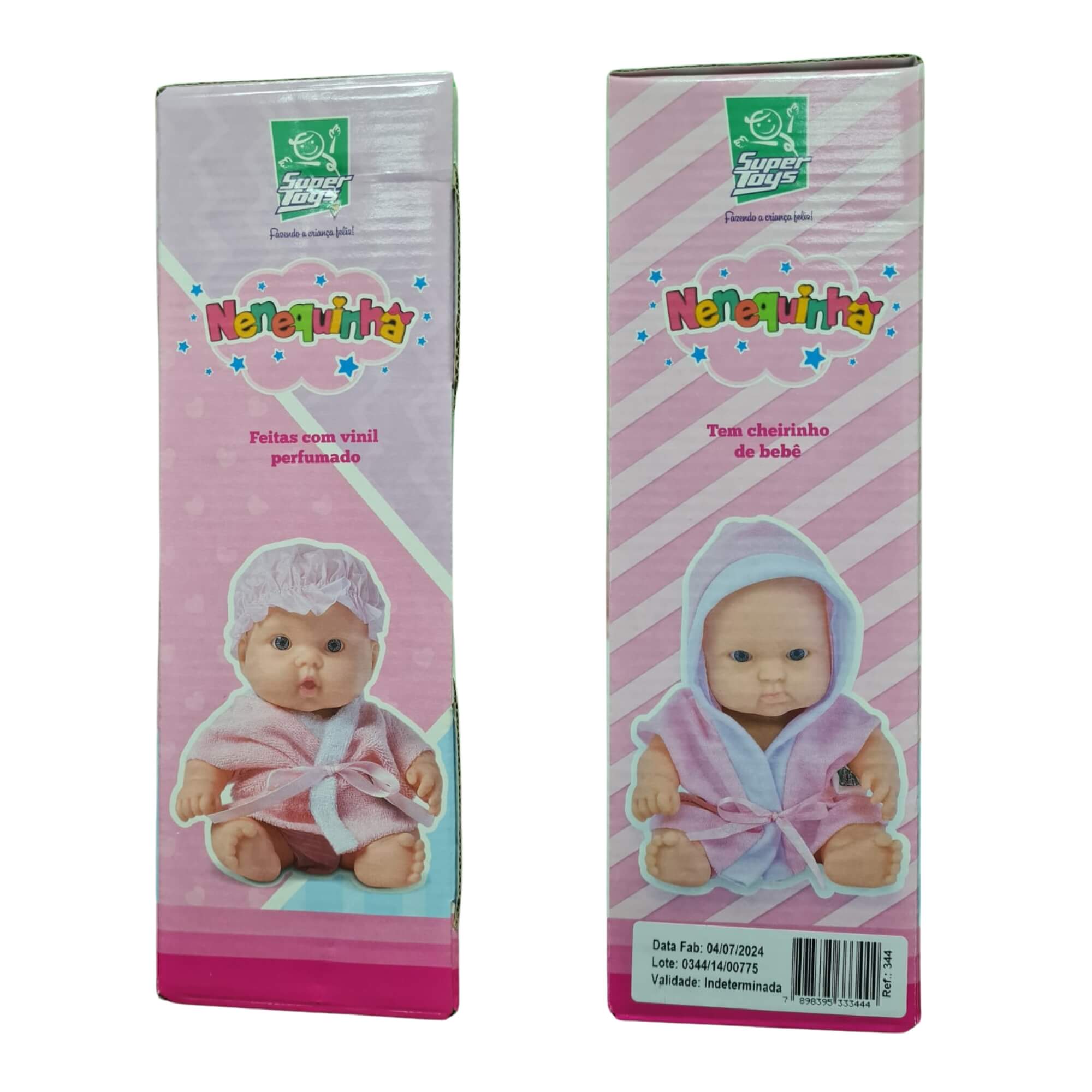 Boneca Nenequinha Negra Clássica Sortida e Unitária SUPER TOYS - 344