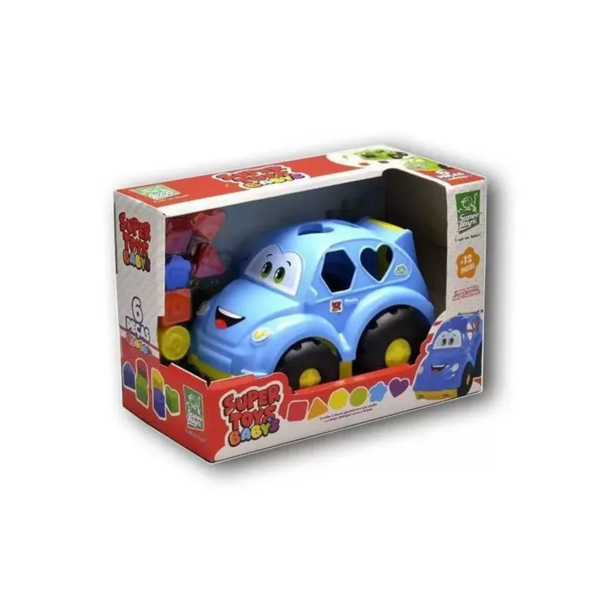 Brinquedo New Beetle Fusca Didático para Bebês Super Toys - 387
