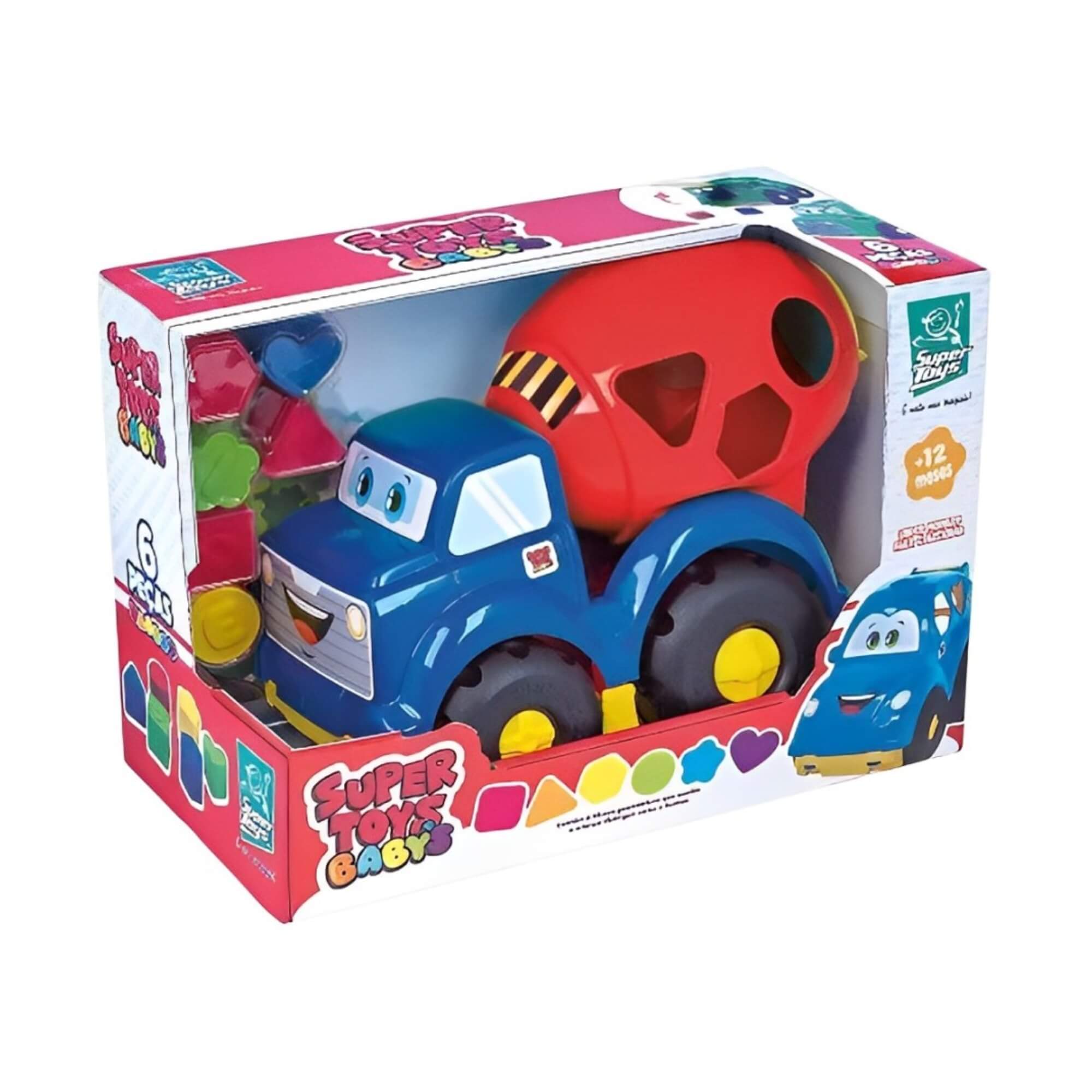 Brinquedo Didático para Bebê Caminhão Betoneira Super Toys - 389