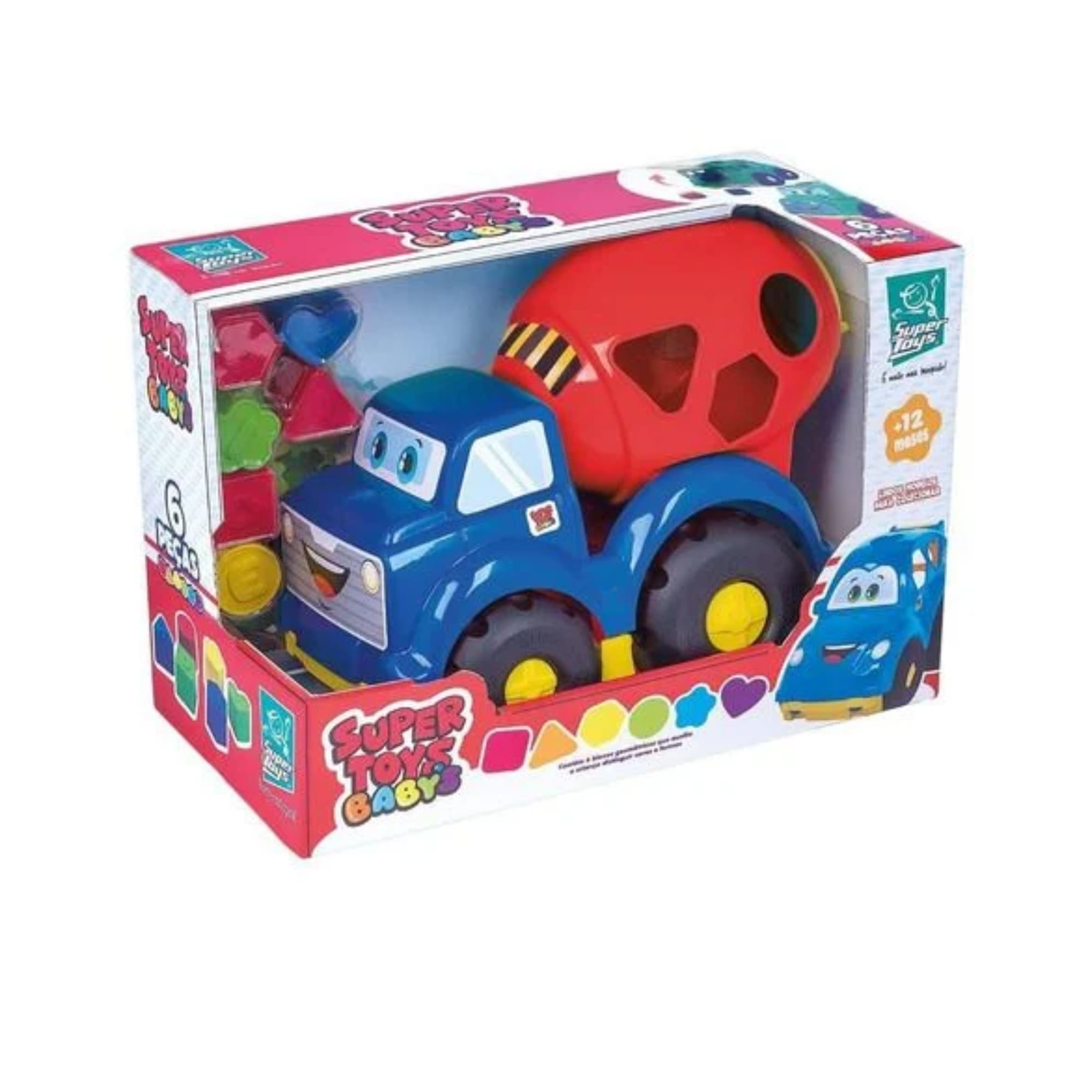 Brinquedo Didático para Bebê Caminhão Betoneira Super Toys - 389