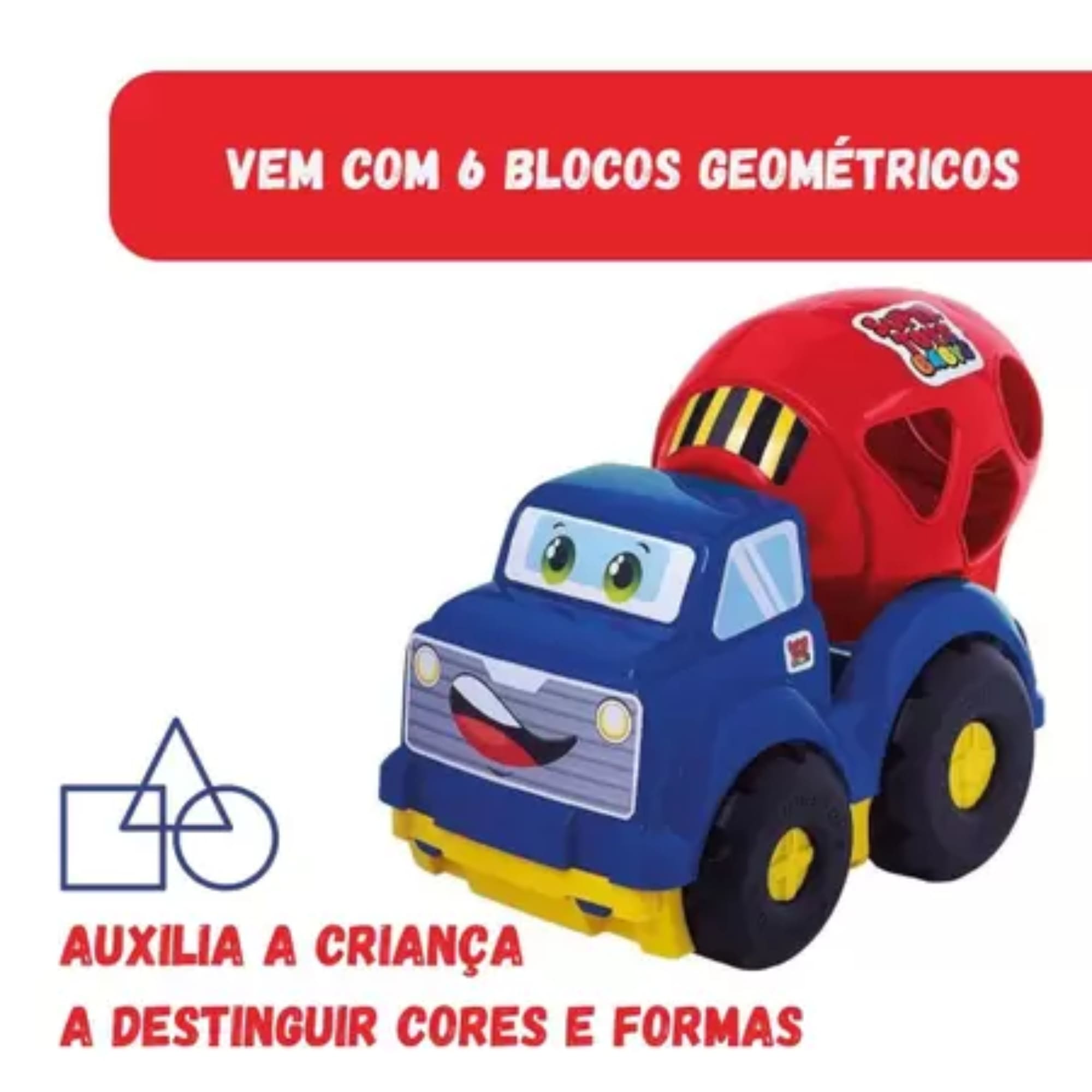 Brinquedo Didático para Bebê Caminhão Betoneira Super Toys - 389