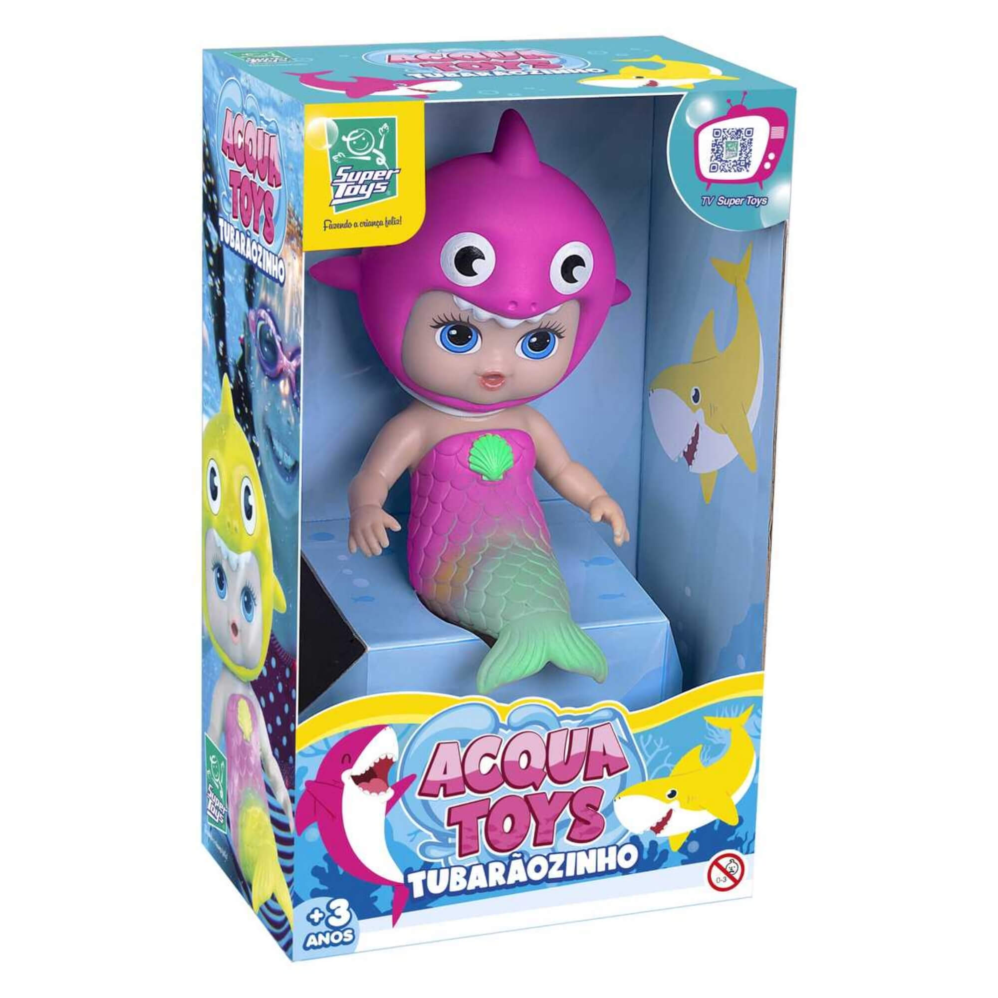 Boneca Acqua Toy's Mar Tubarãozinho Sortido e Unitário Super Toys - 477
