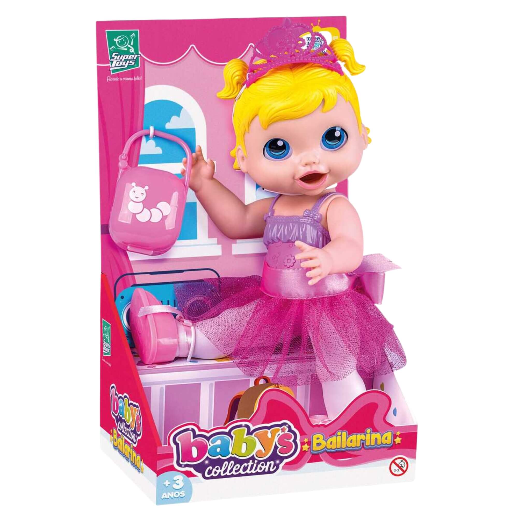 Boneca Bebê Bailarina Babys Collection Super Toys - 485