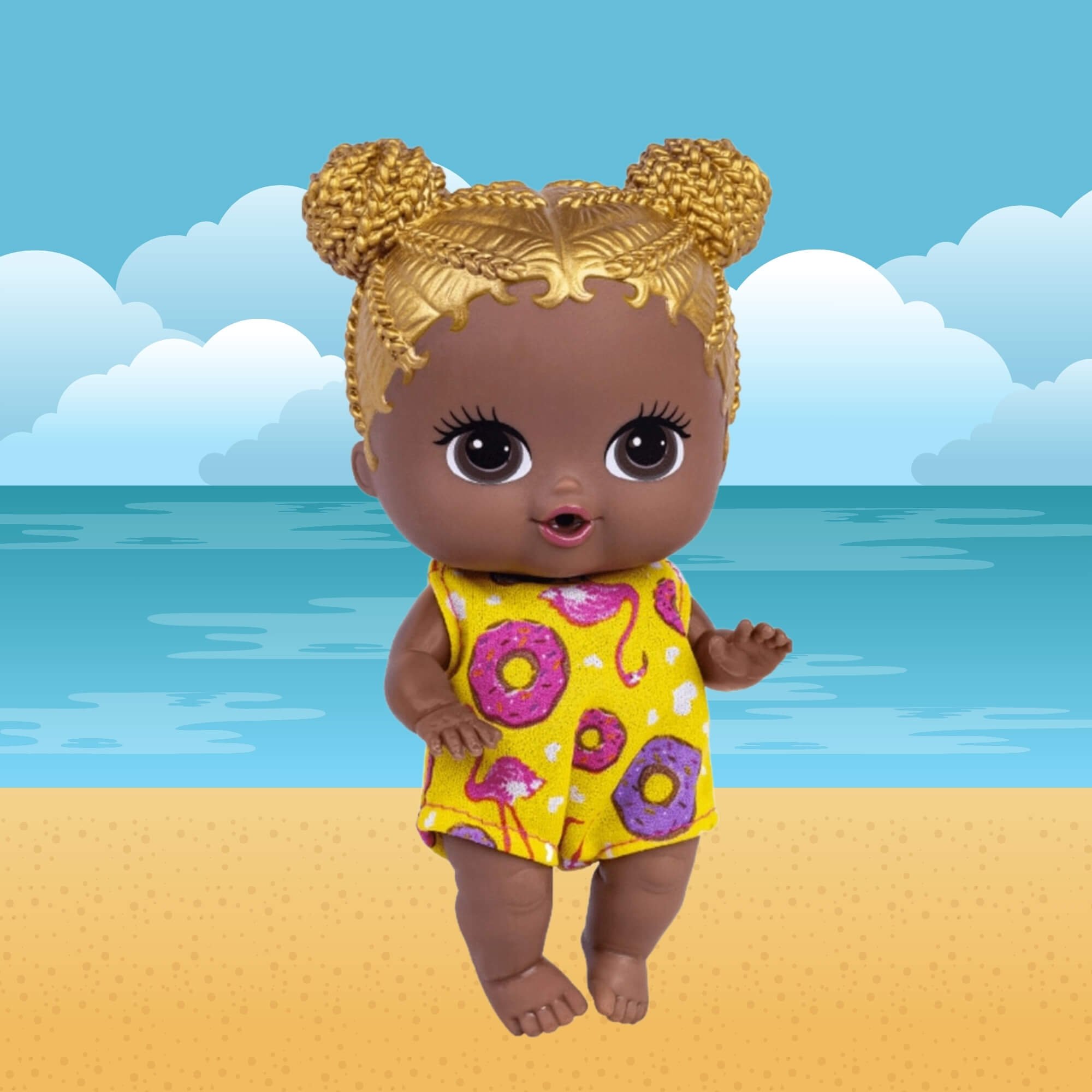 Boneca Babys Collection Mini Summer Sortida e Unitária Super Toys - 496