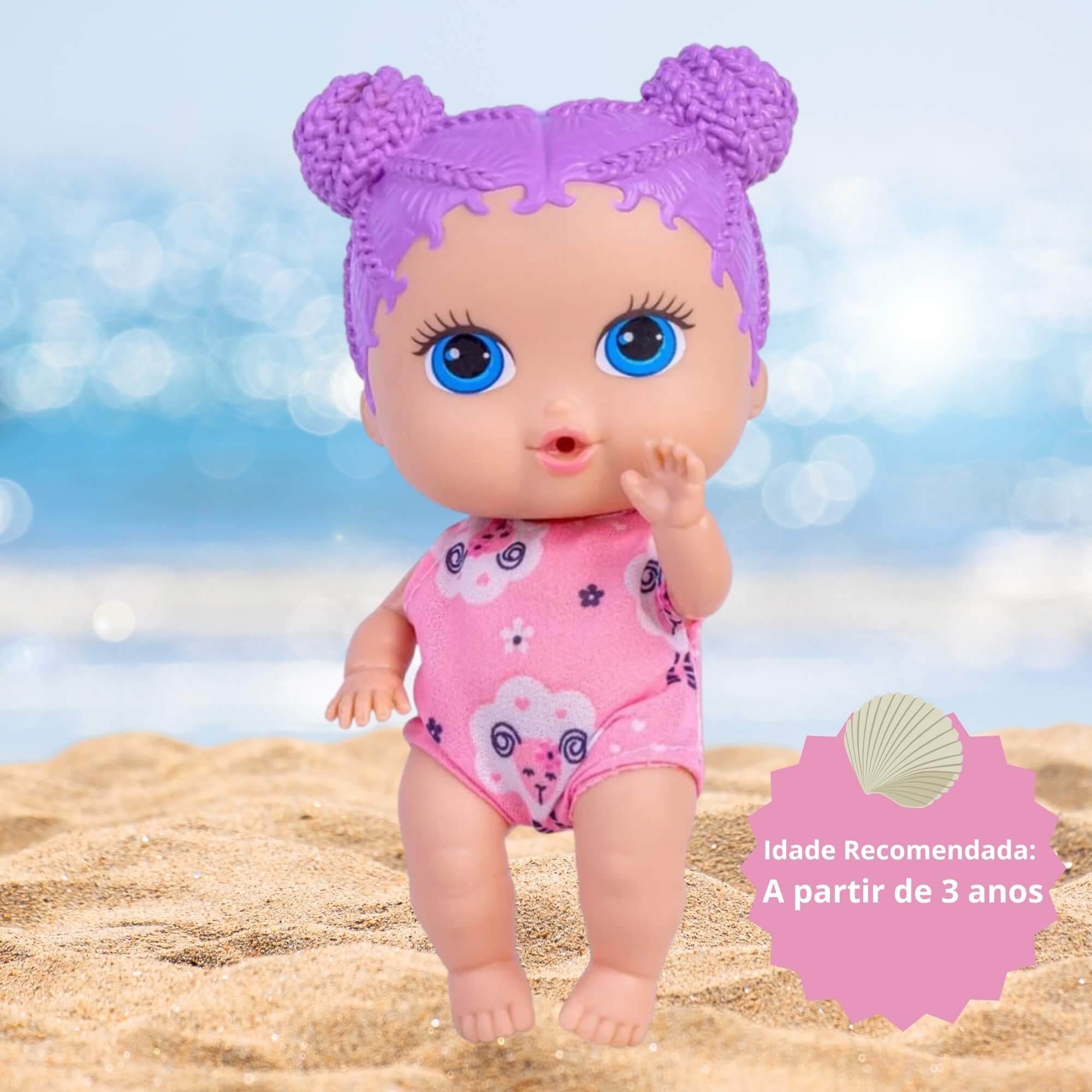 Boneca Babys Collection Mini Summer Sortida e Unitária Super Toys - 496