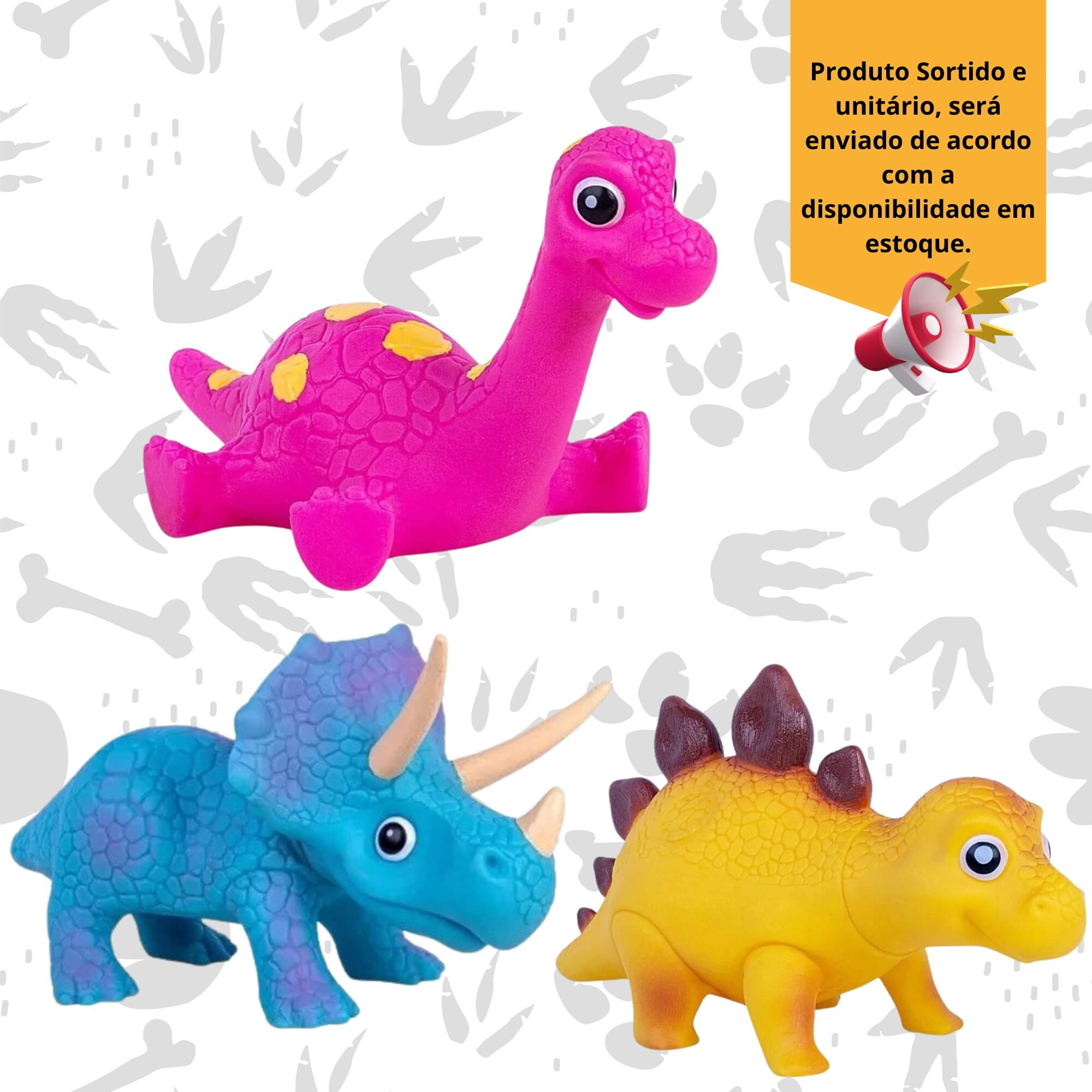Brinquedo Dinossauro Amigo Lapela Sortido e Unitário Super Toys - 504