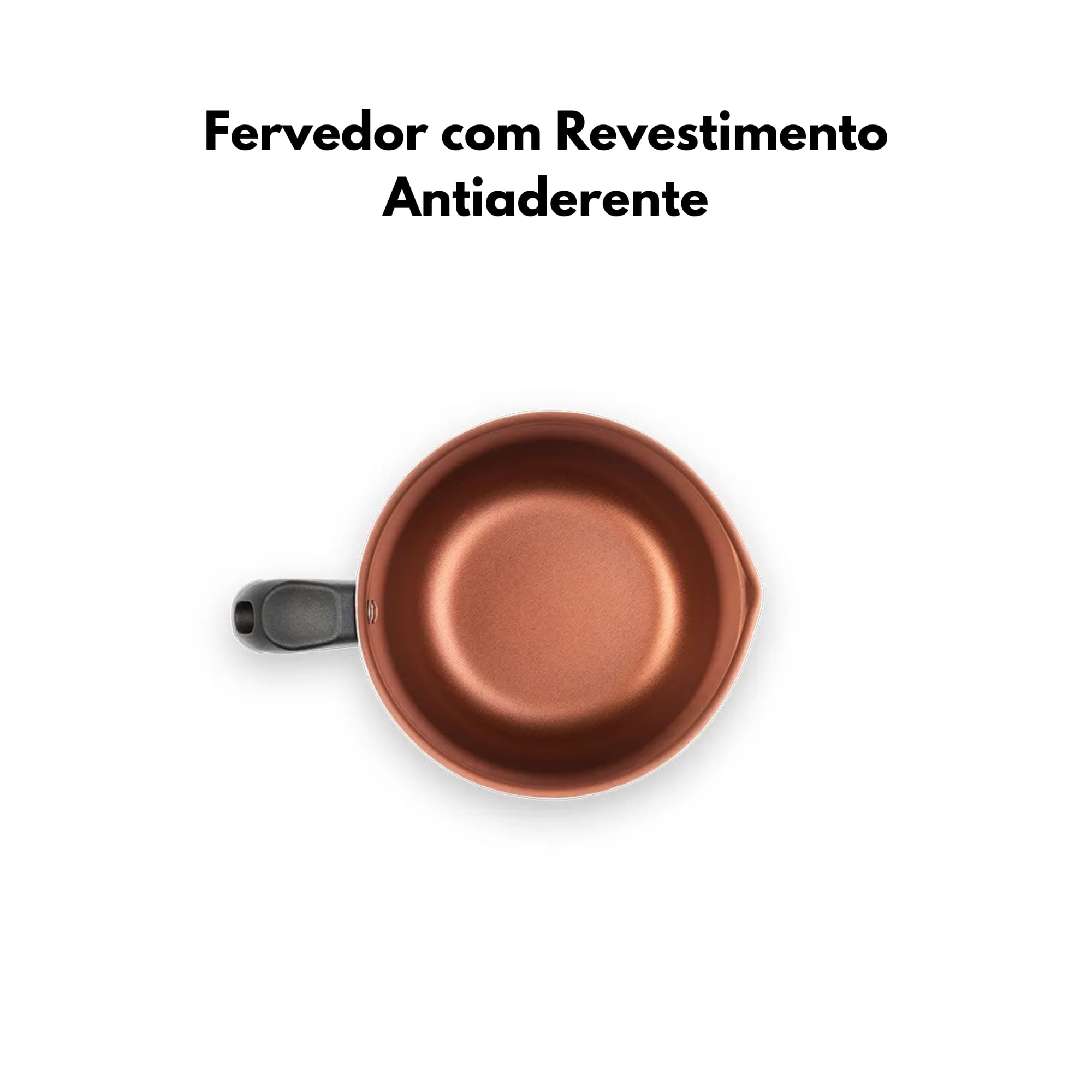 Fervedor 1,25L Revestimento Pro-flon Antiaderente Cinza Range Linha Topázio Brinox - 7233/368