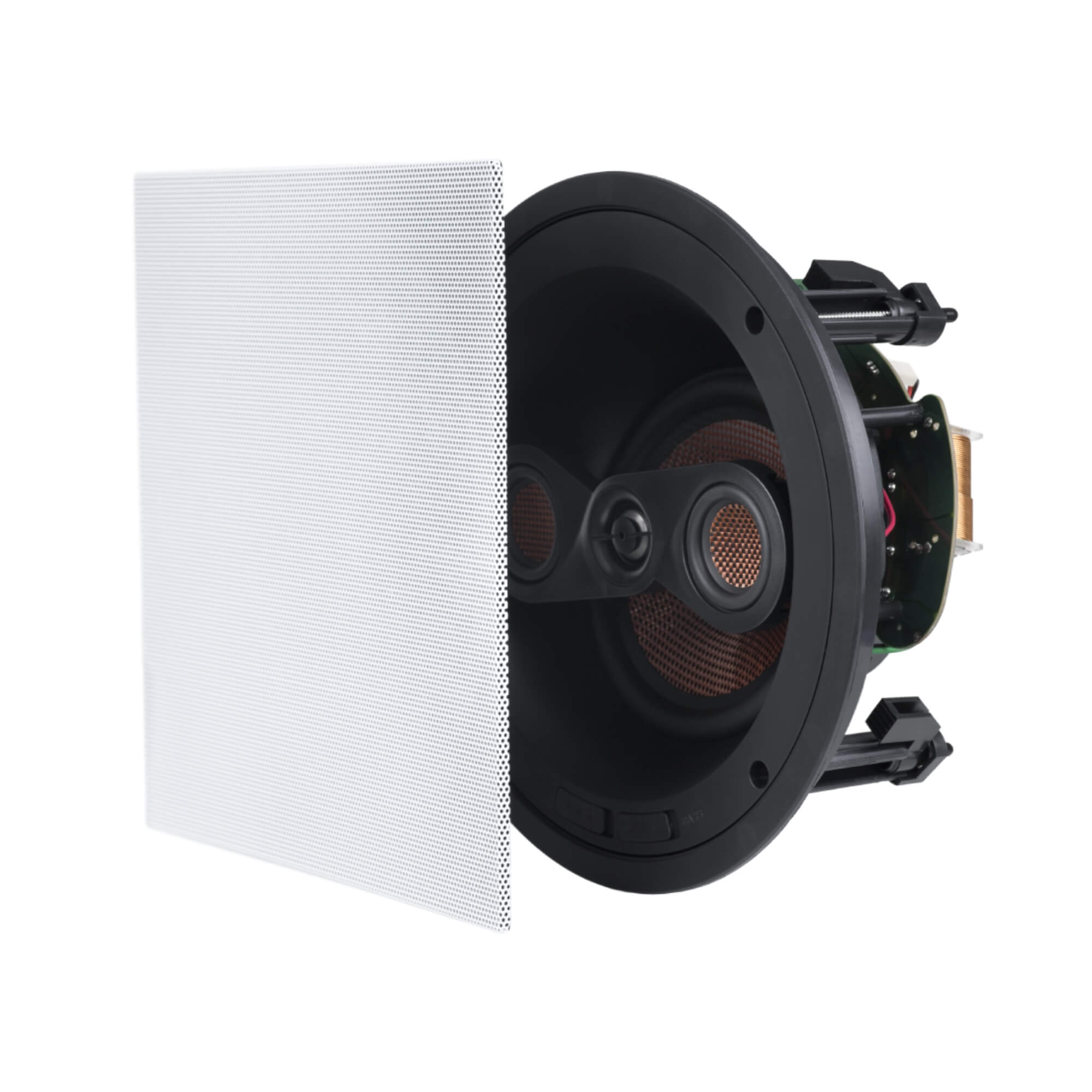 Caixa de Som de Embutir Arandela Premium HS Eclipse 3 Vias Angulada 100W Frahm - 32411