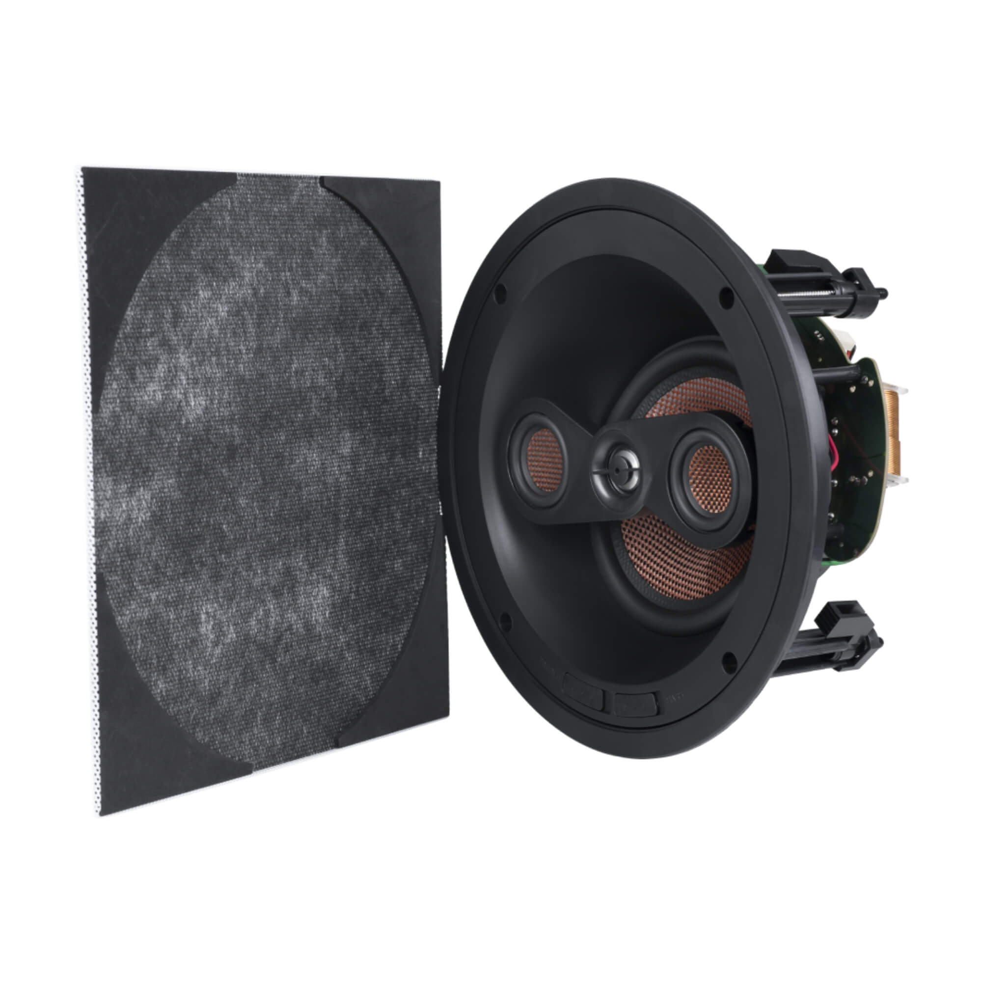 Caixa de Som de Embutir Arandela Premium HS Eclipse 3 Vias Angulada 100W Frahm - 32411