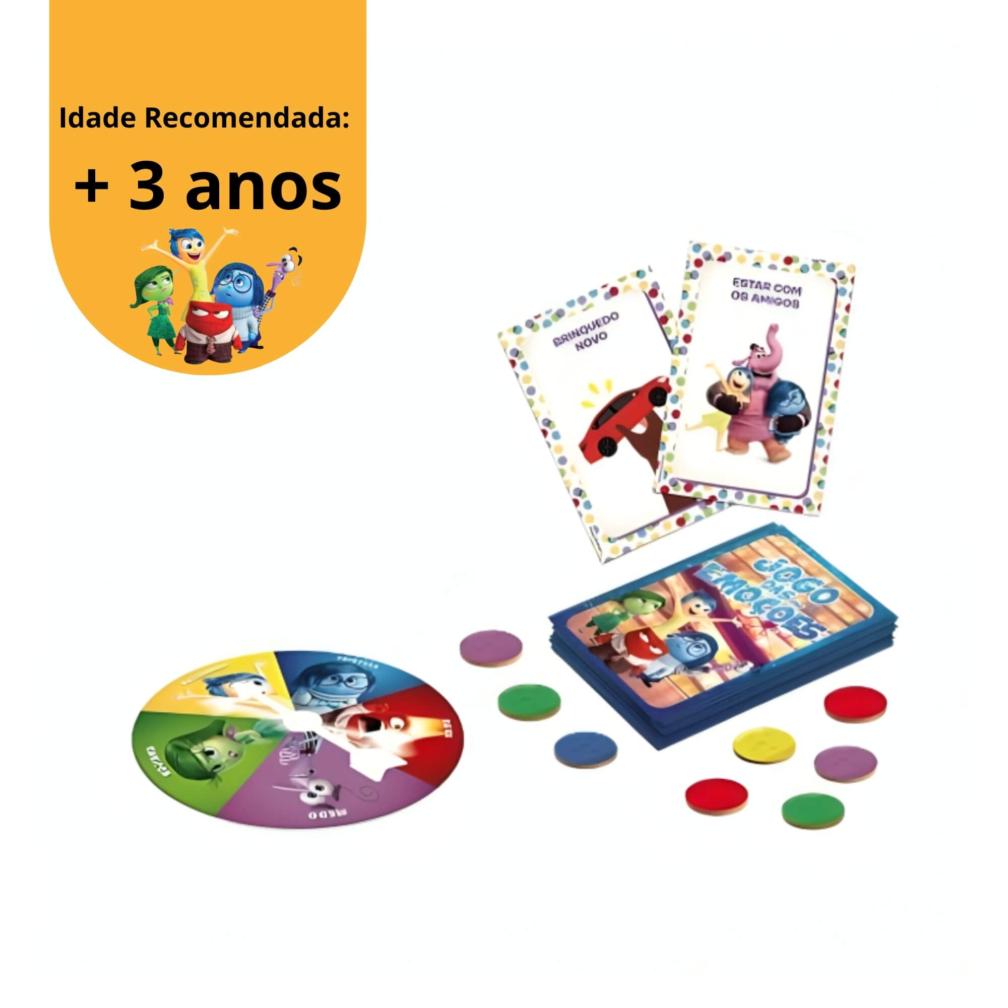Jogo Infantil das Emoções Roleta Divertidamente Xalingo - 68065