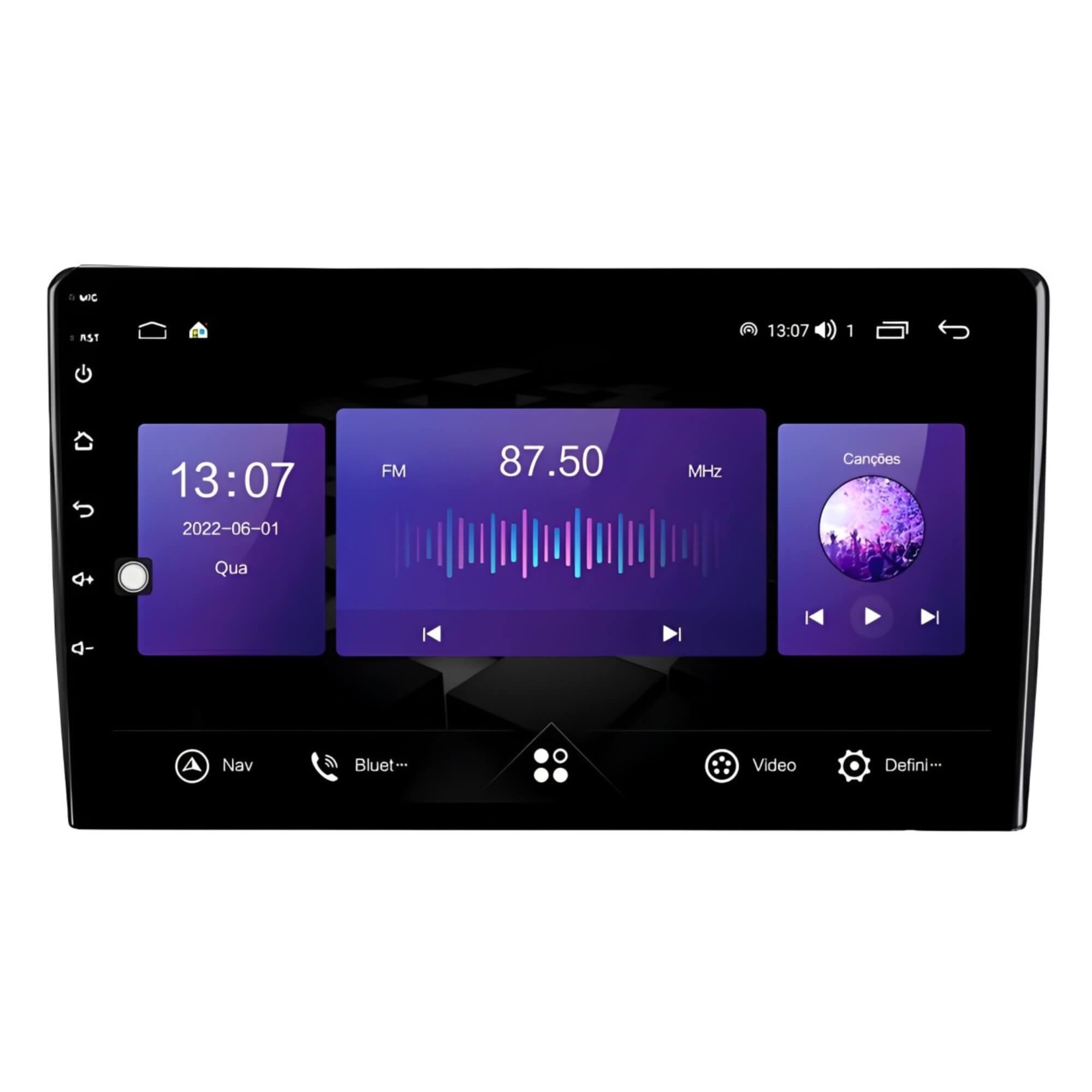 Central Multimídia EVO 4GB/64GB 9" Pol Carplay sem Fio Octacore R8 Tecnology JR8 - JT30MEVO9