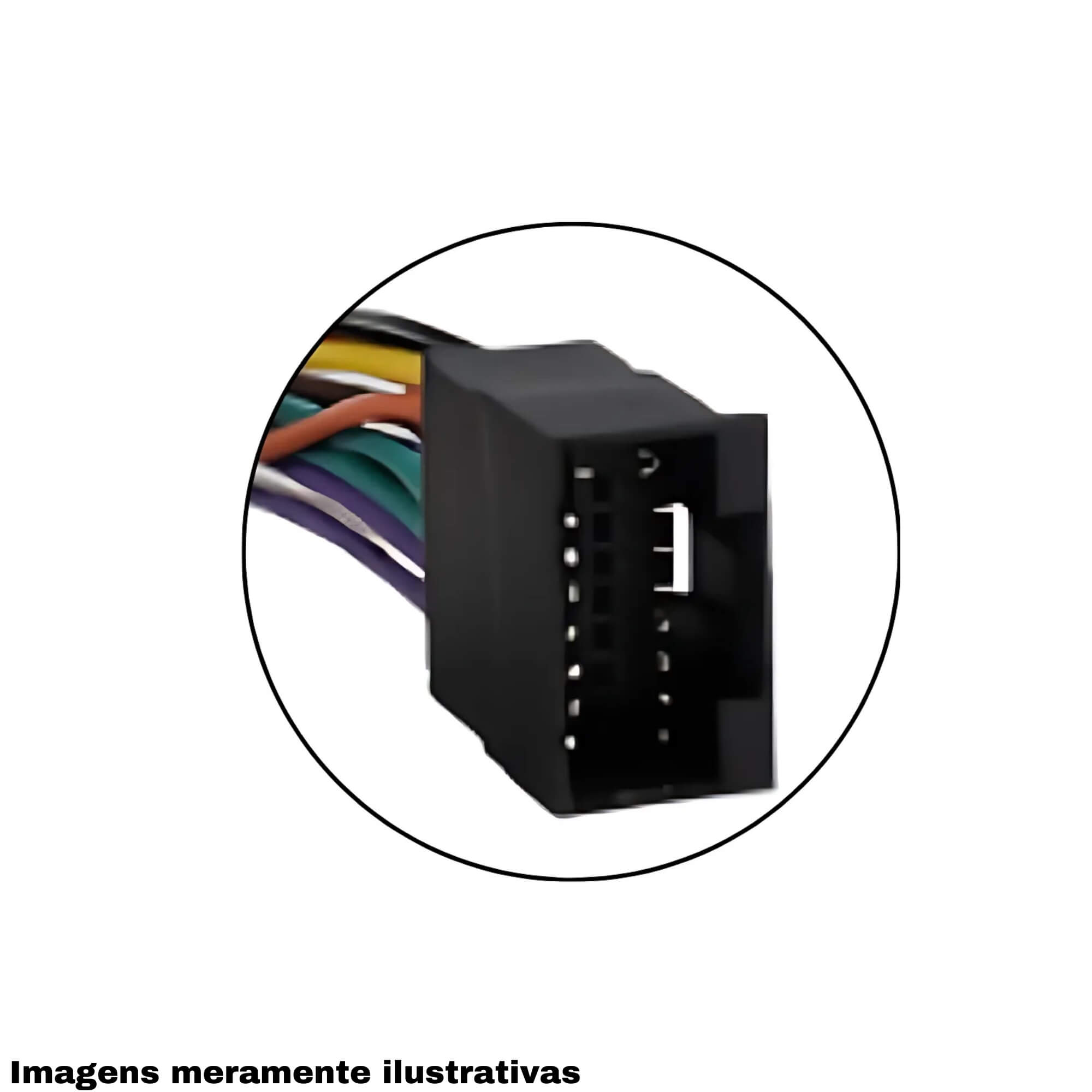 Chicote Transformador Conector Automotivo 12 - 24V 16 Vias JR8 - JT30PC24-12V