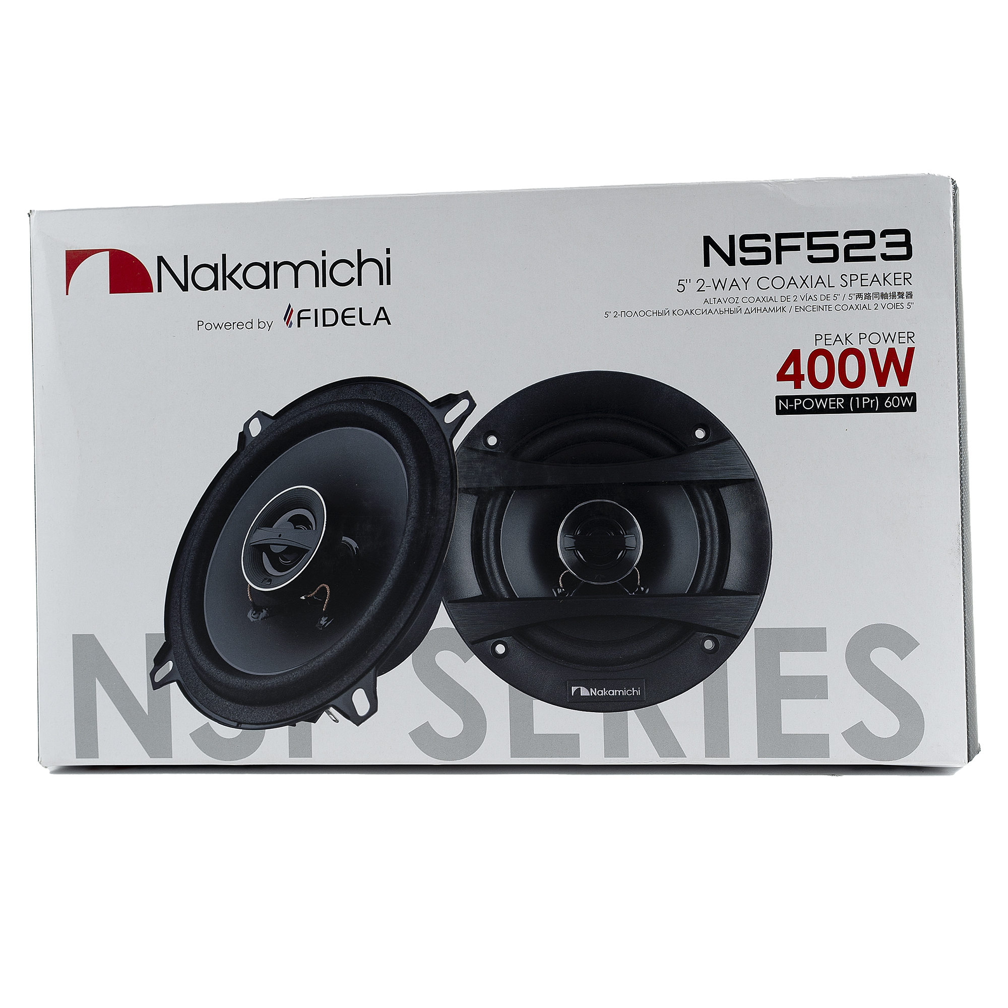 Kit Alto Falante Nakamichi Coaxial 5.25" NSF Séries N-Power 60 Watts - NSF523