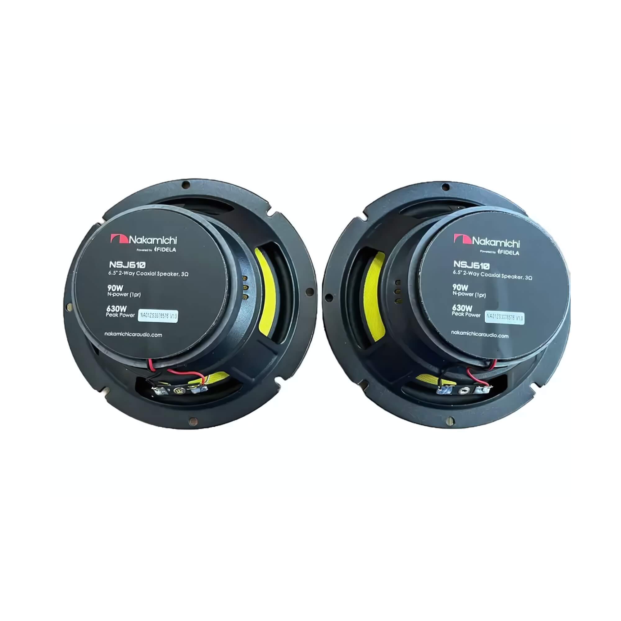 Kit Alto Falantes Coaxial 6.5'' Pol 90 W Nominal 35HZ A 20KHZ 3 Ohms Nakamichi - NSJ610