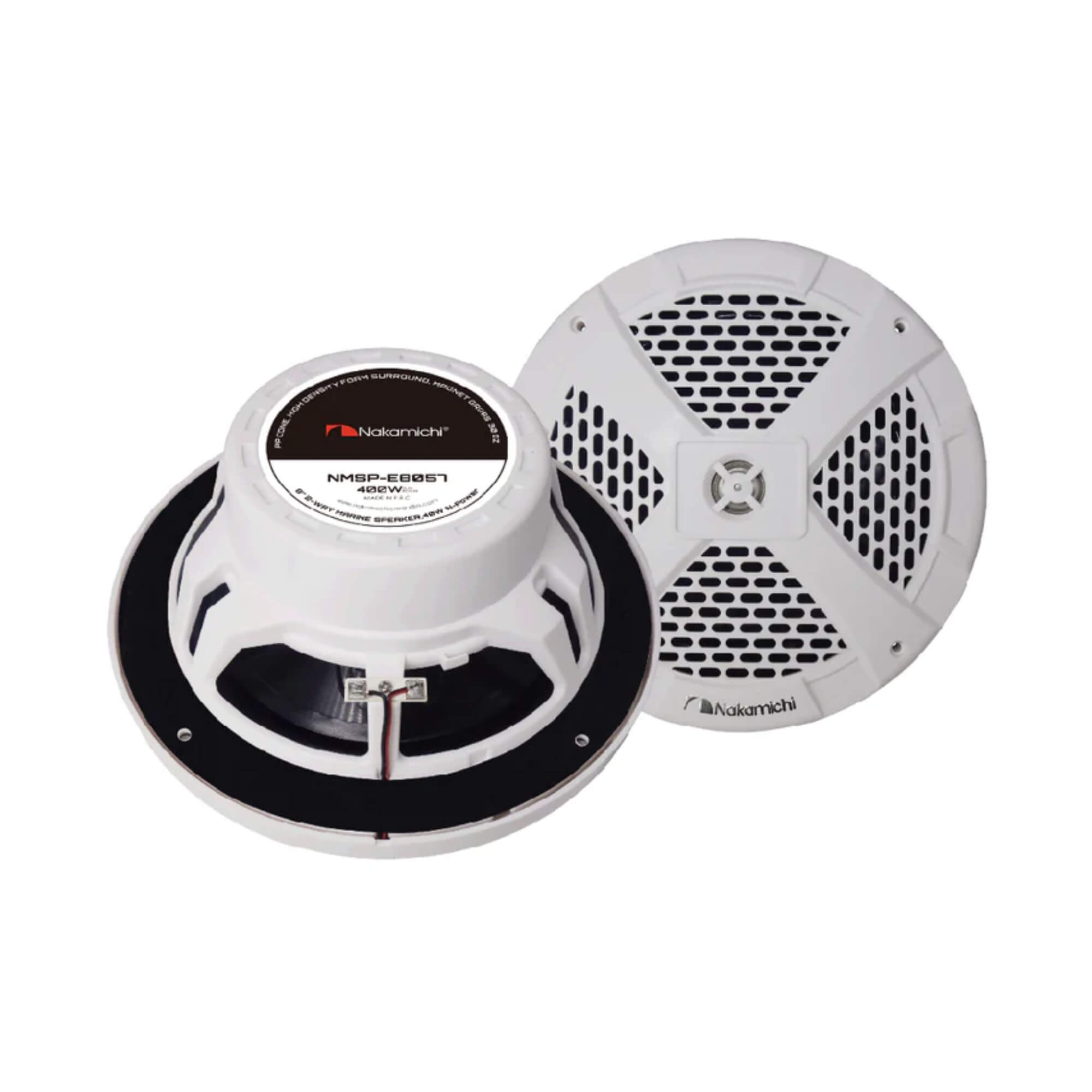 Kit Alto Falantes Marítimo 2 Vias 8'' Pol 72-20kHz 40W 4 Ohms Nakamichi - NMSP-E8057
