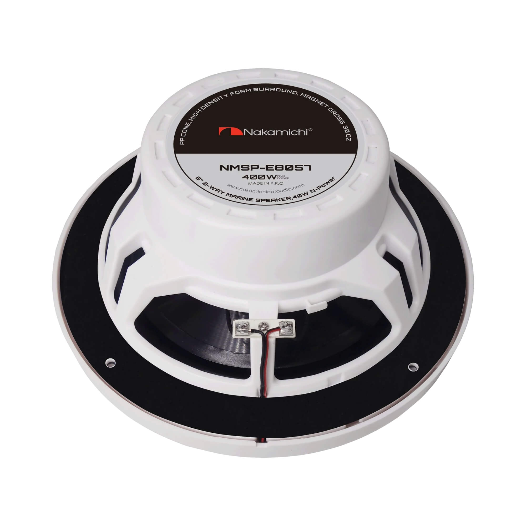 Kit Alto Falantes Marítimo 2 Vias 8'' Pol 72-20kHz 40W 4 Ohms Nakamichi - NMSP-E8057