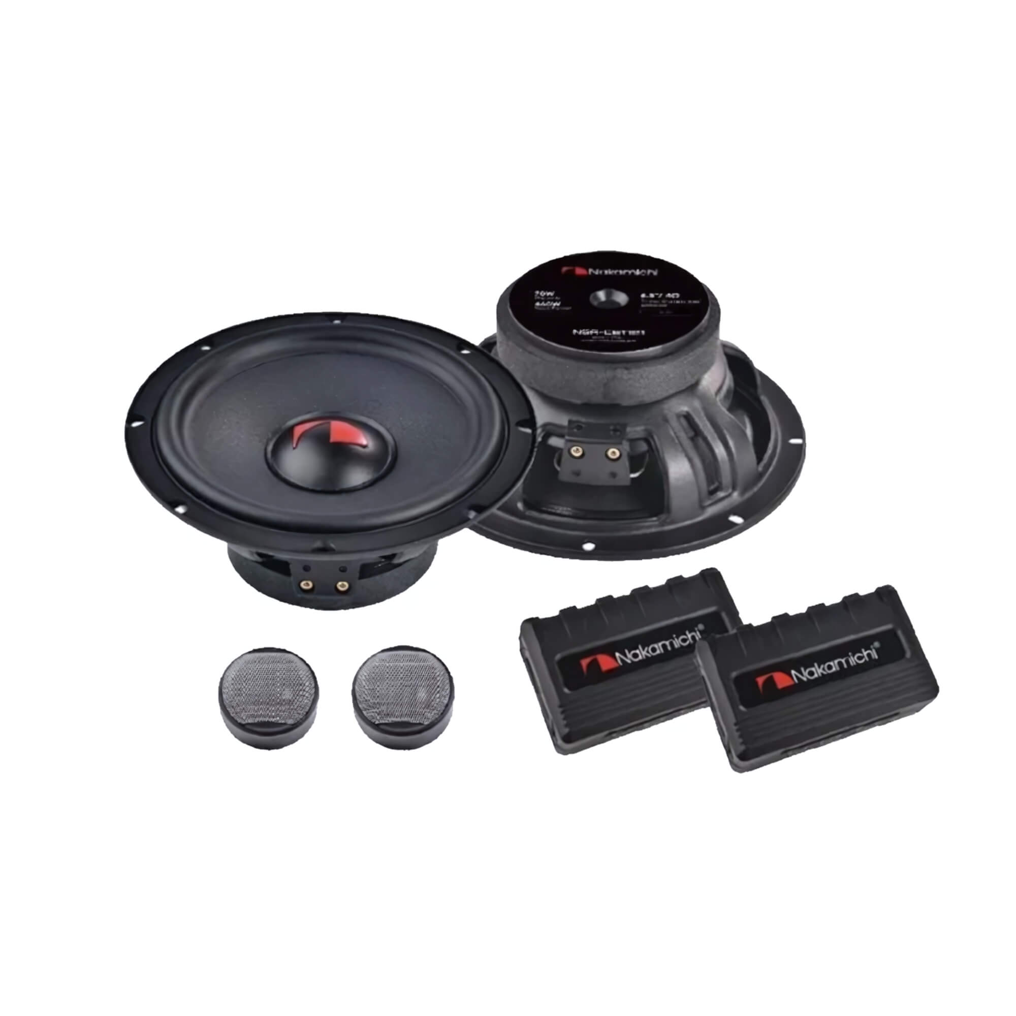 Kit Alto Falantes 2 Vias 6,5" Pol 140W RMS 4 Ohms 38HZ a 19.5KHZ Nakamichi - NSA-CS1721