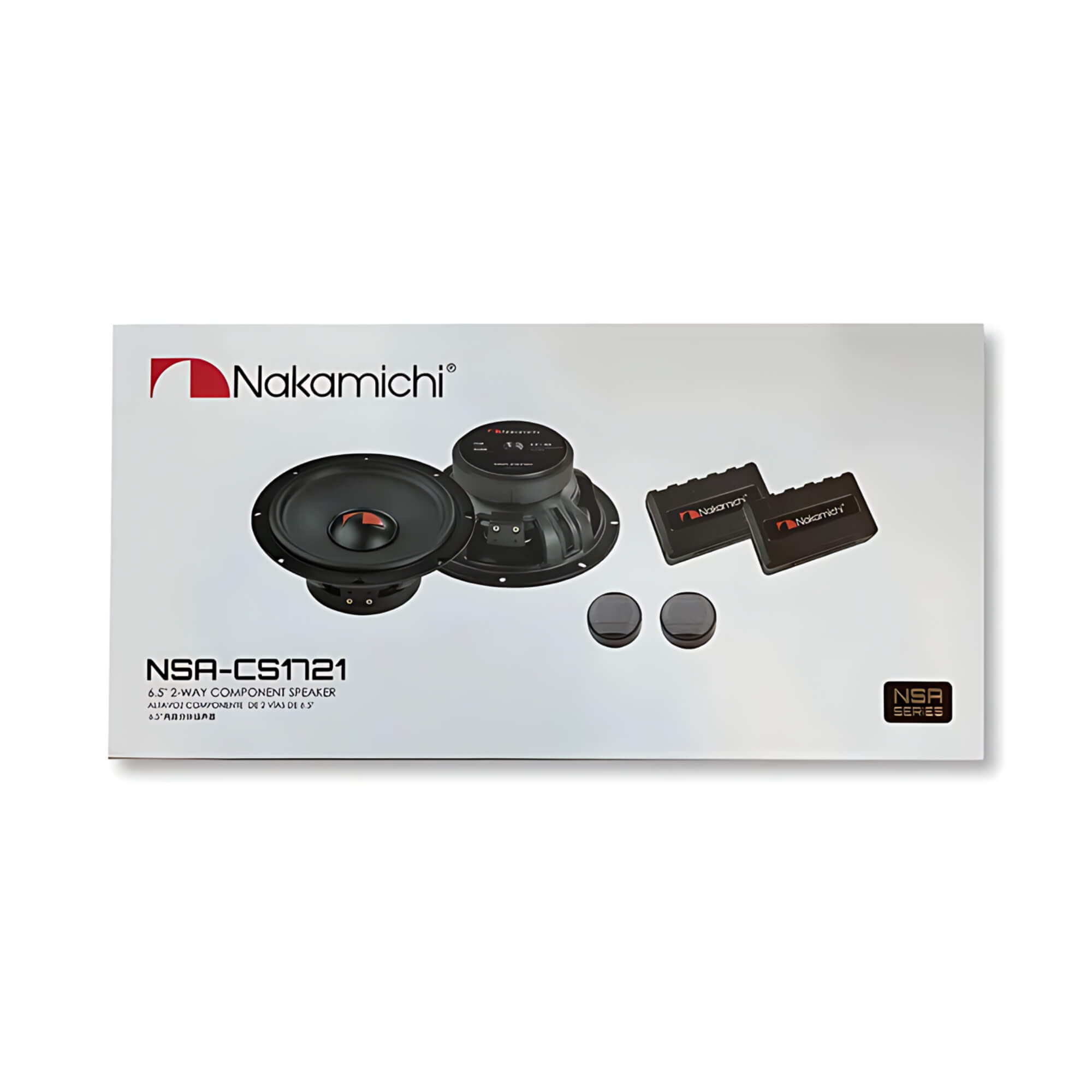 Kit Alto Falantes 2 Vias 6,5" Pol 140W RMS 4 Ohms 38HZ a 19.5KHZ Nakamichi - NSA-CS1721