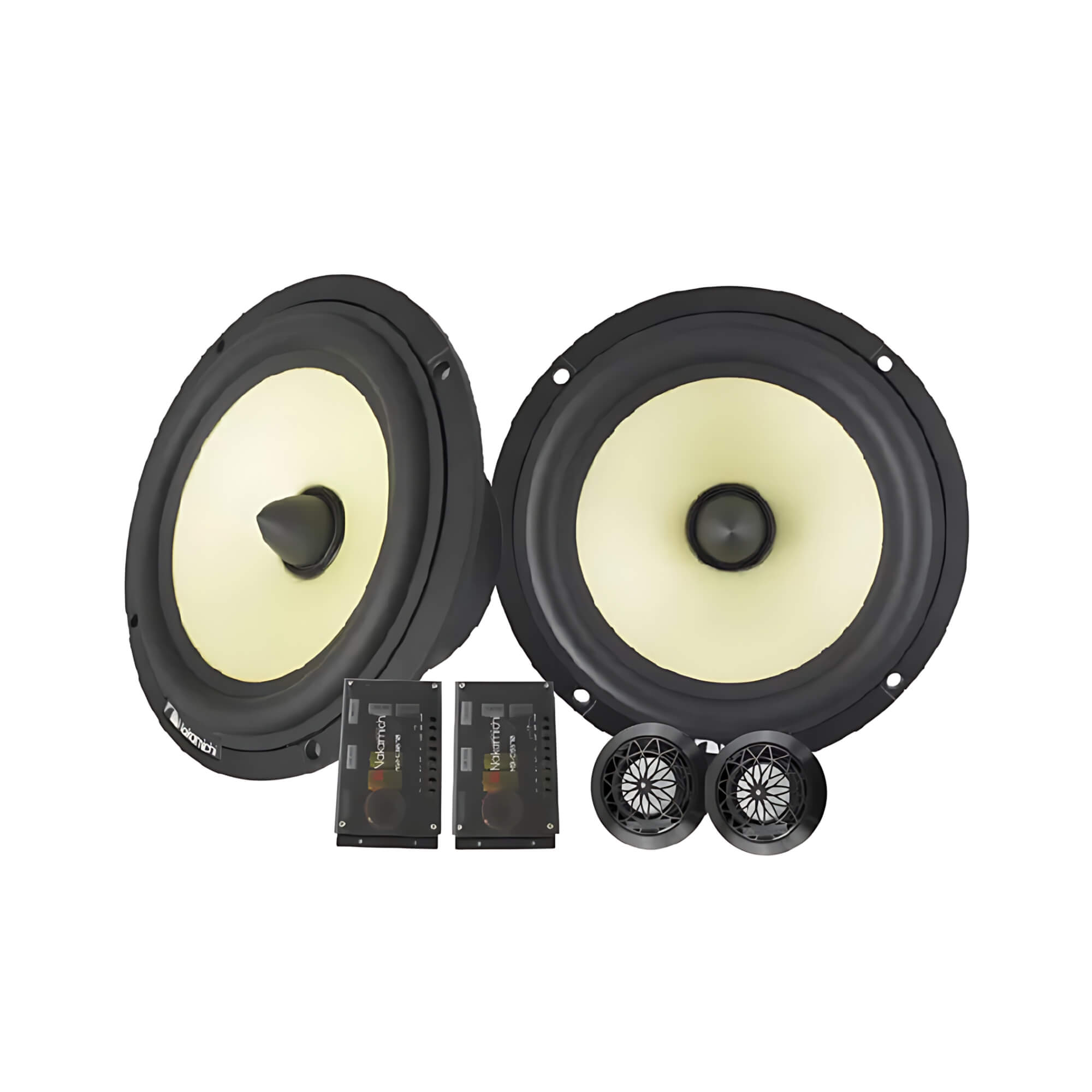 Kit 2 Vias Alto Falante 6.5'' Pol Tweeters e Crossovers Passivos 50Hz a 20Khz Nakamichi - NSI-CS670