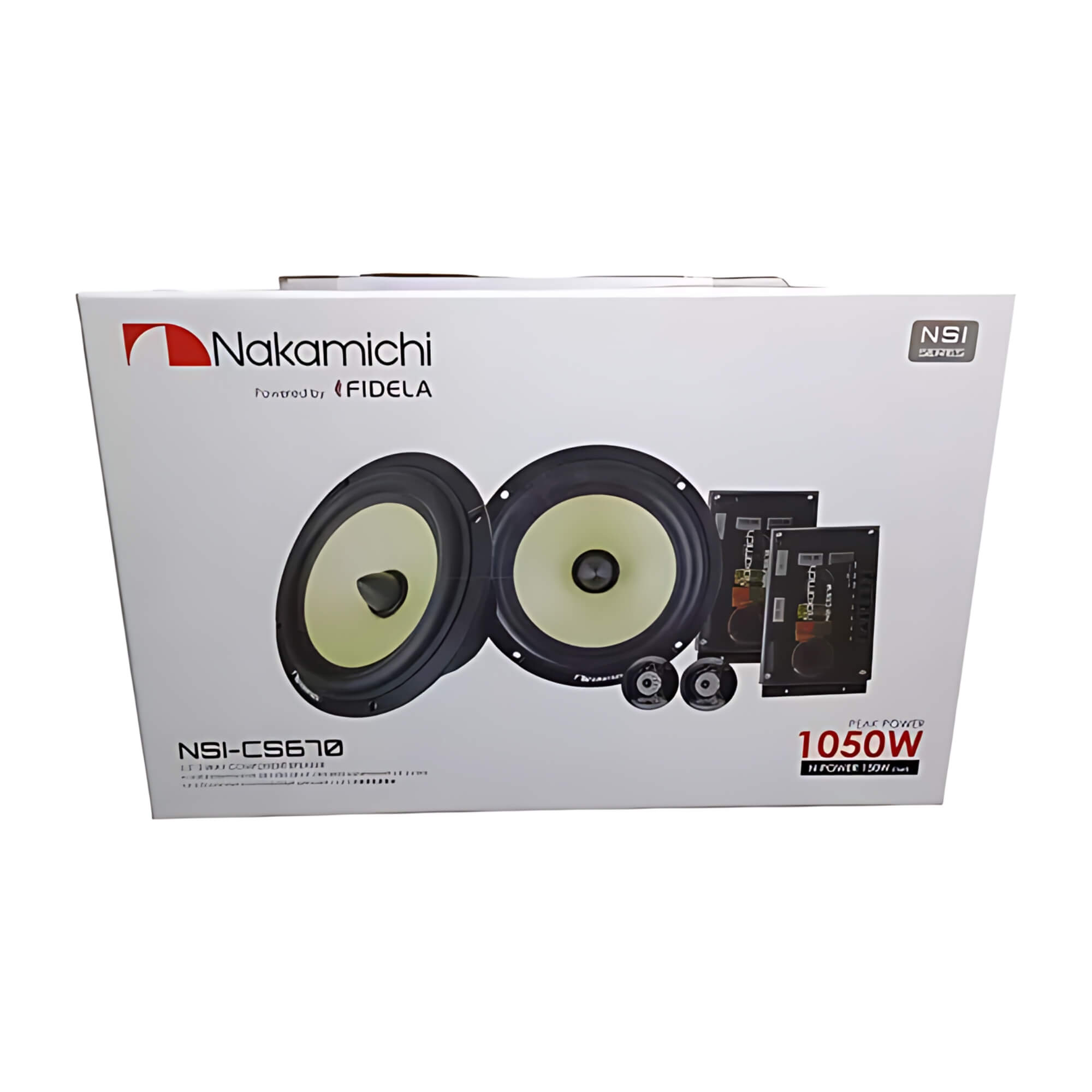 Kit 2 Vias Alto Falante 6.5'' Pol Tweeters e Crossovers Passivos 50Hz a 20Khz Nakamichi - NSI-CS670