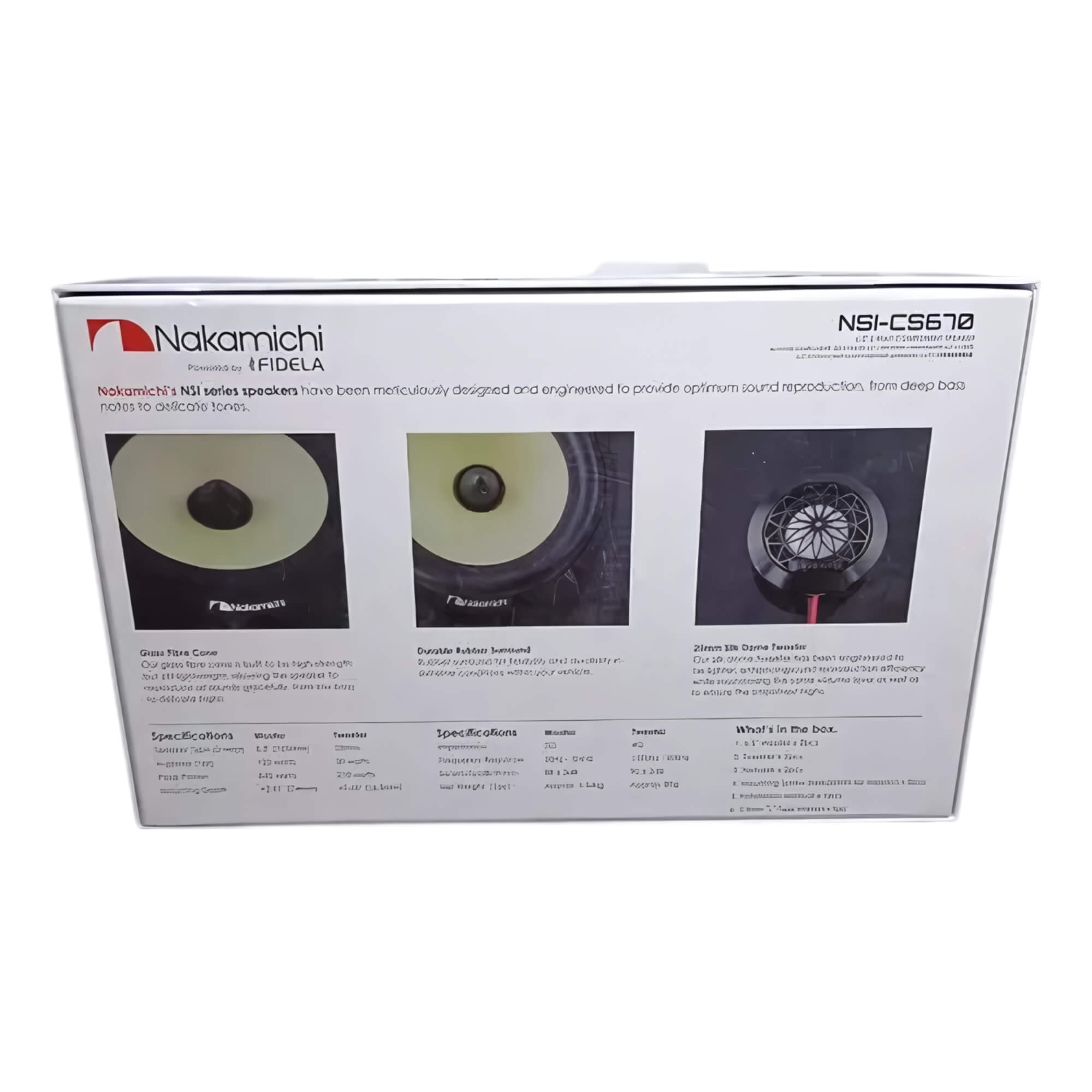 Kit 2 Vias Alto Falante 6.5'' Pol Tweeters e Crossovers Passivos 50Hz a 20Khz Nakamichi - NSI-CS670