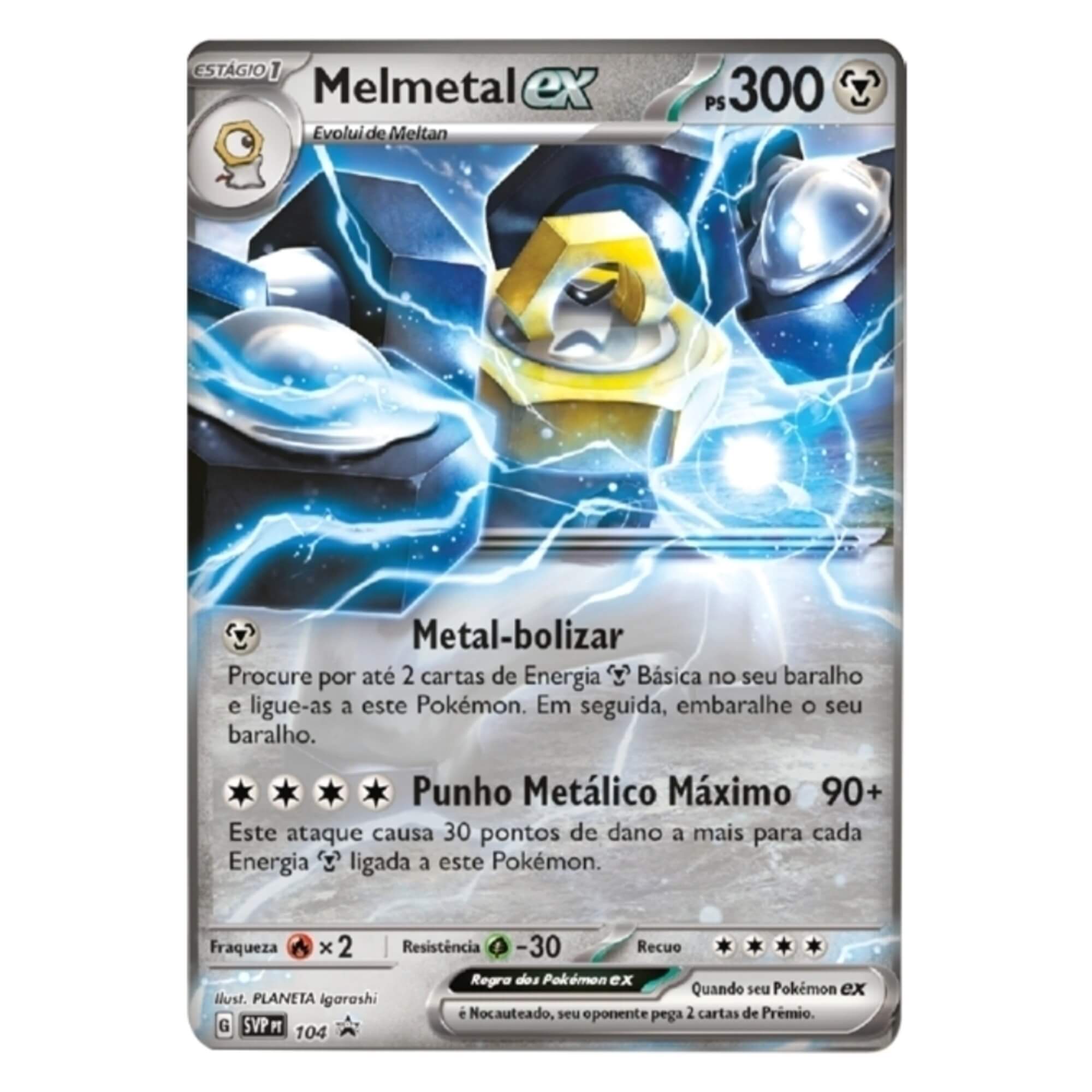 Pokemon 2x Decks de Batalha Ex Melmetal e Houndoom Máscaras do Crepusculo EV6 Copag - 33946