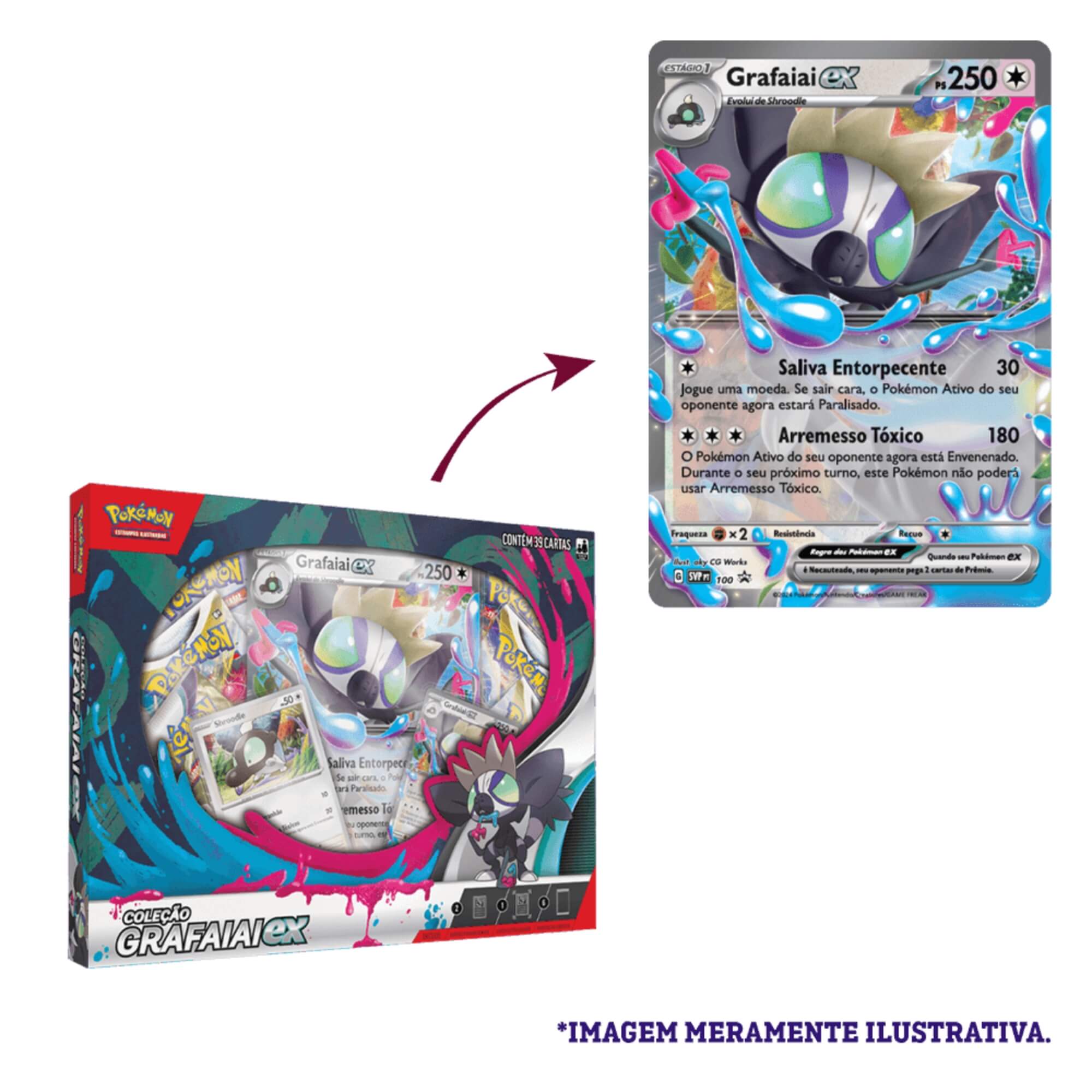 Pokemon EV6 - Box Grafaiai EX Copag - 34160