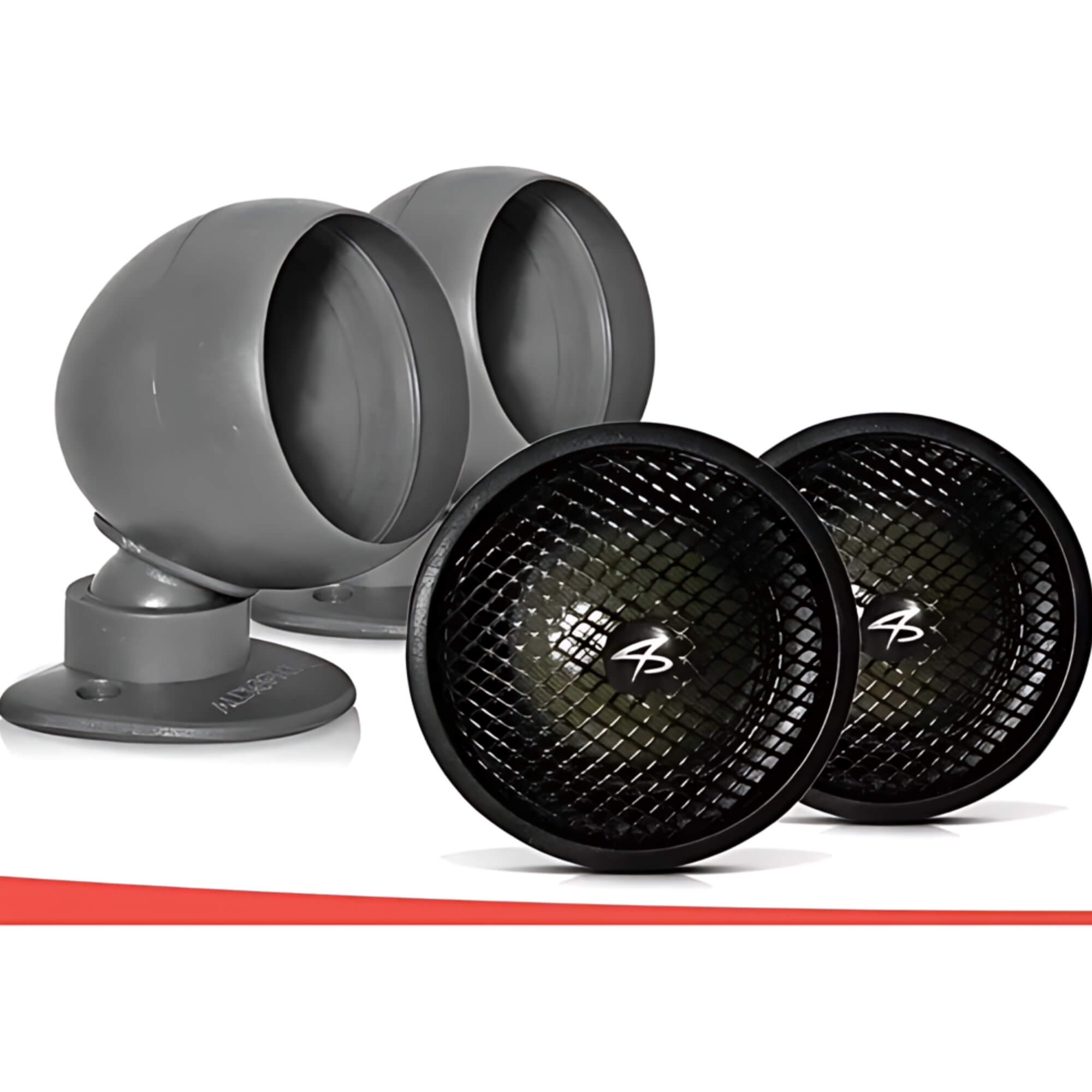 Kit 2 Vias Alto Falante 6,5" Pol  com Cone de Celulose 70hz a 25khz 4 Ohms Audiophonic - KS 6.2