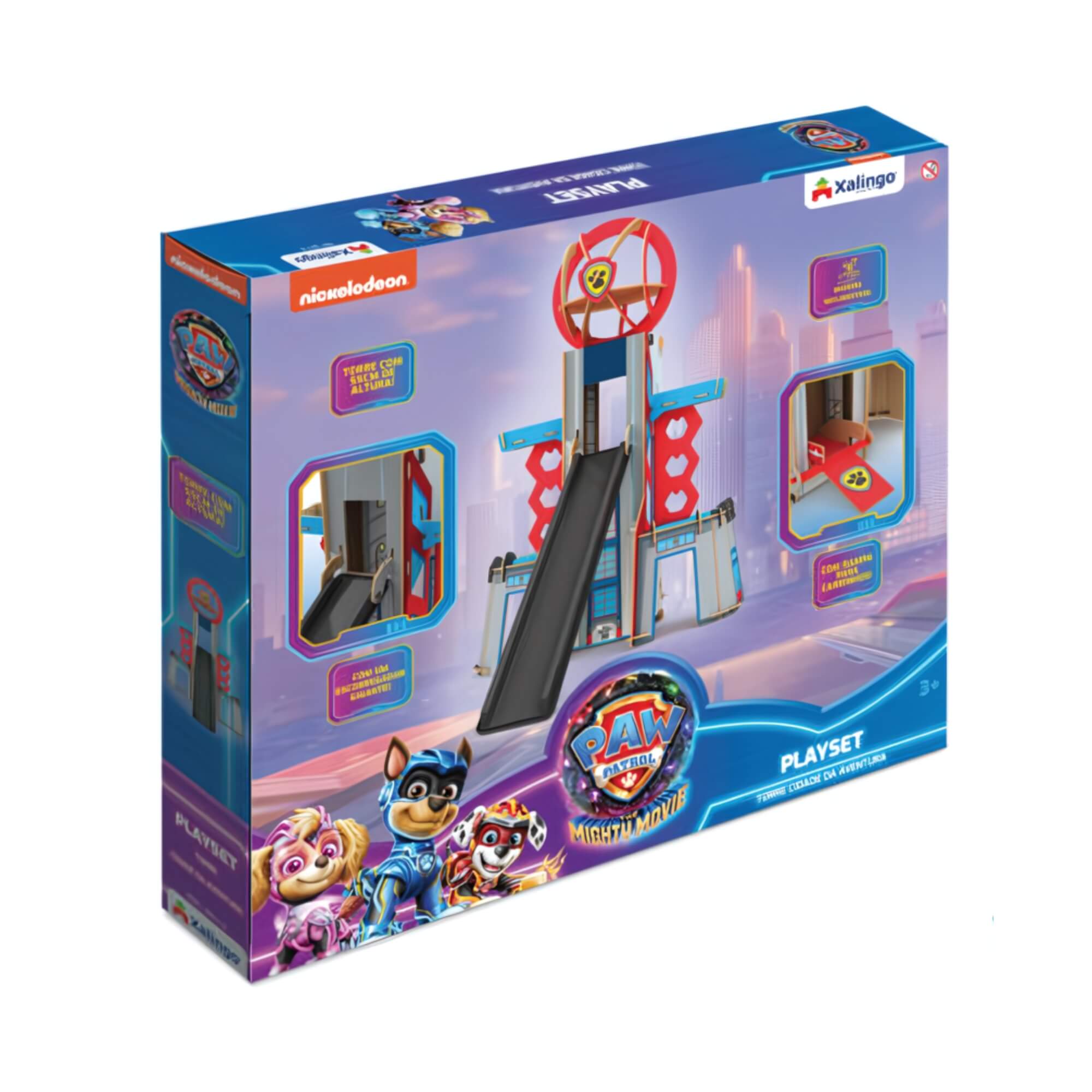 Brinquedo Infantil Playset Torre Cidade da Aventura Patrulha Canina Xalingo - 68110